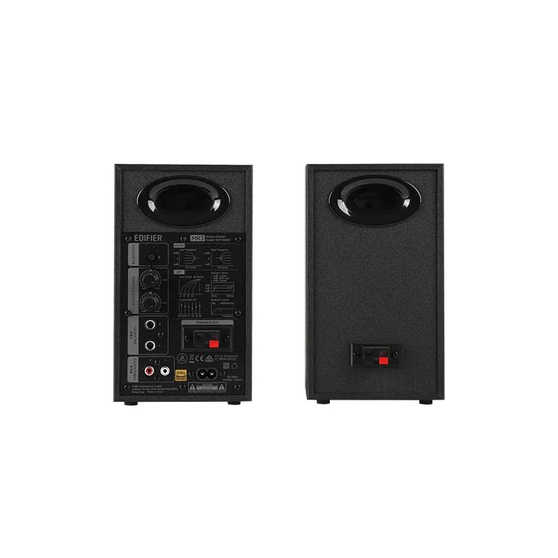 Edifier MR3 Powered Studio Monitor 2.0 Lautsprecher, Bluetooth v5.4, TRS/RCA/AUX Eingang, 36W RMS, flache Reaktion 52Hz - 40kHz, Treiber 3,5 Zoll, 1 Zoll Hochtöner, High Resolution Audio (Schwarz)