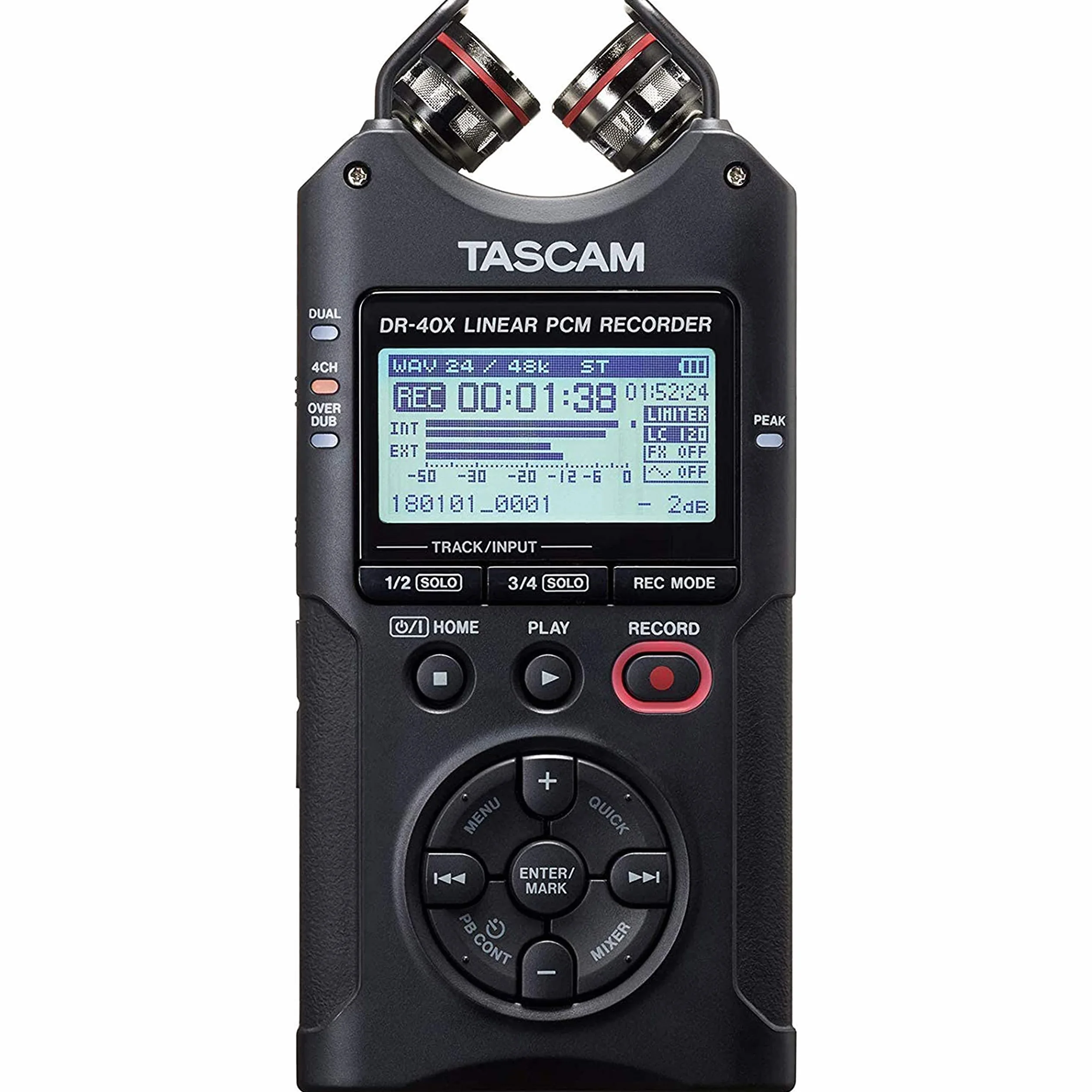 Tascam DR-40X 4-Slot Handheld Recorder mit USB-Schnittstelle