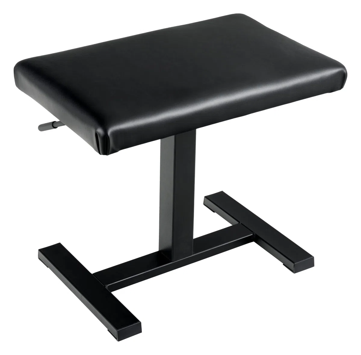 Classic Cantabile Pianobank “Easy” - Hydraulische Pianobank - Sitzhöhe mittels Öldruckfeder von 43 bis 59 cm verstellbar - Sitzbezug aus Kunstleder - Sitzfläche: 52 x 33 cm - Schwarz