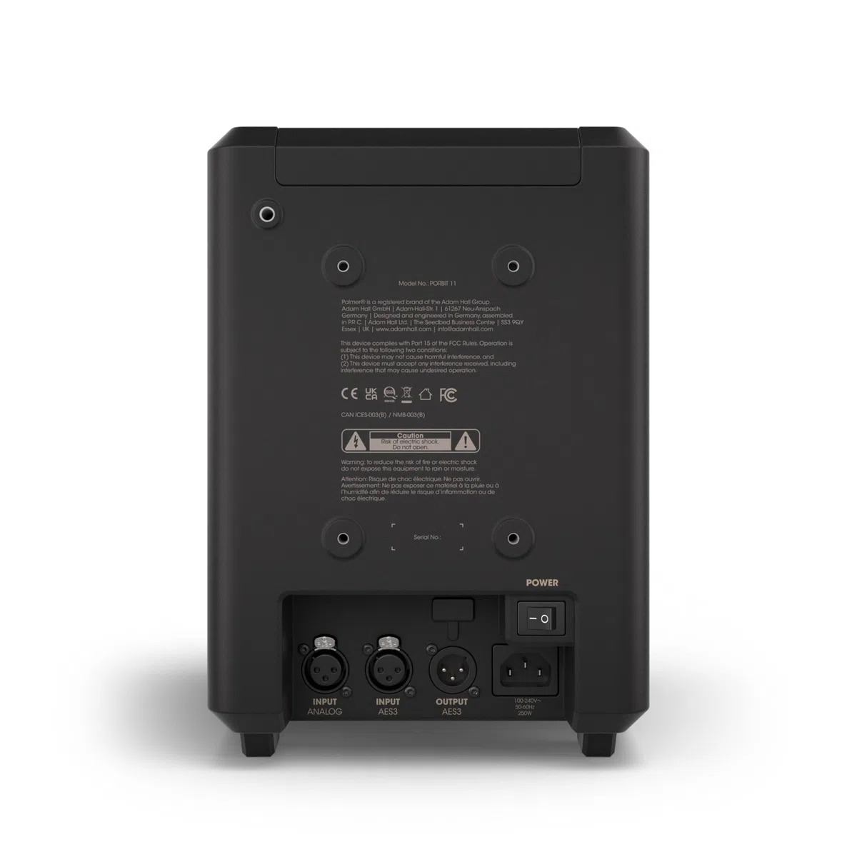 Palmer Orbit 11 Black - Aktiver Studiomonitor