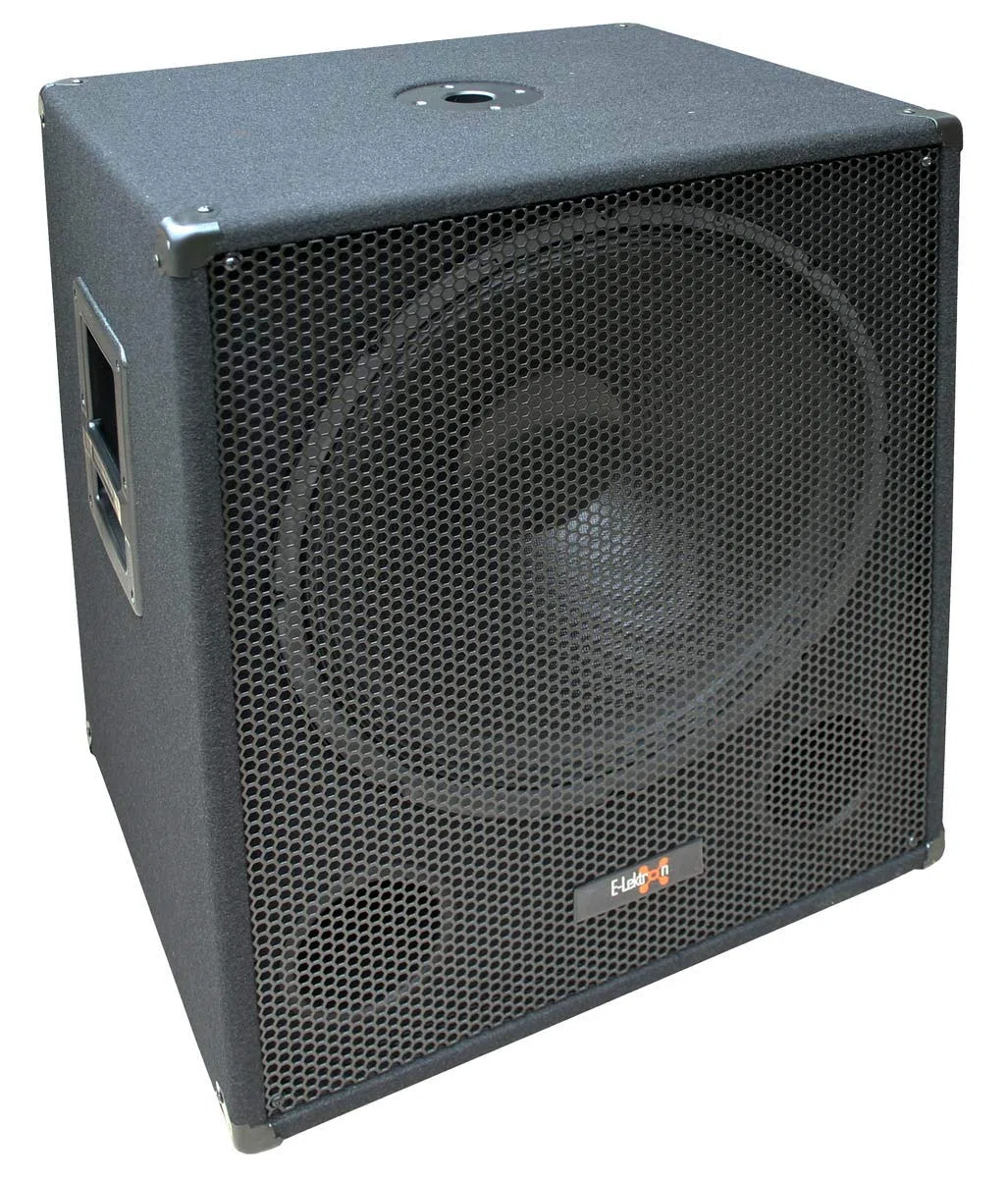 E-Lektron SUB-Q45A PA-Subwoofer Aktiv 18"/45cm Bass Lautsprecher Box mit integrierter Endstufe1000W-Peak