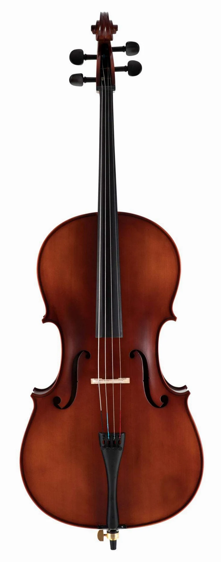 Classic Cantabile Brioso Cello 3/4 Set (3/4 Violoncello, Decke aus massivem Fichtenholz, Boden & Zargen aus geflammtem Ahorn, inkl. Trolley-Leichtkoffer und Bogen)