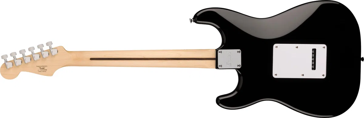 Squier by Fender Sonic Stratocaster Electric Guitar Pack, Maple Fingerboard, Black, Gig Bag, Squier Frontman 10G Amp - 230V EU, Inklusive kostenloser virtueller Kurse auf Fender Play
