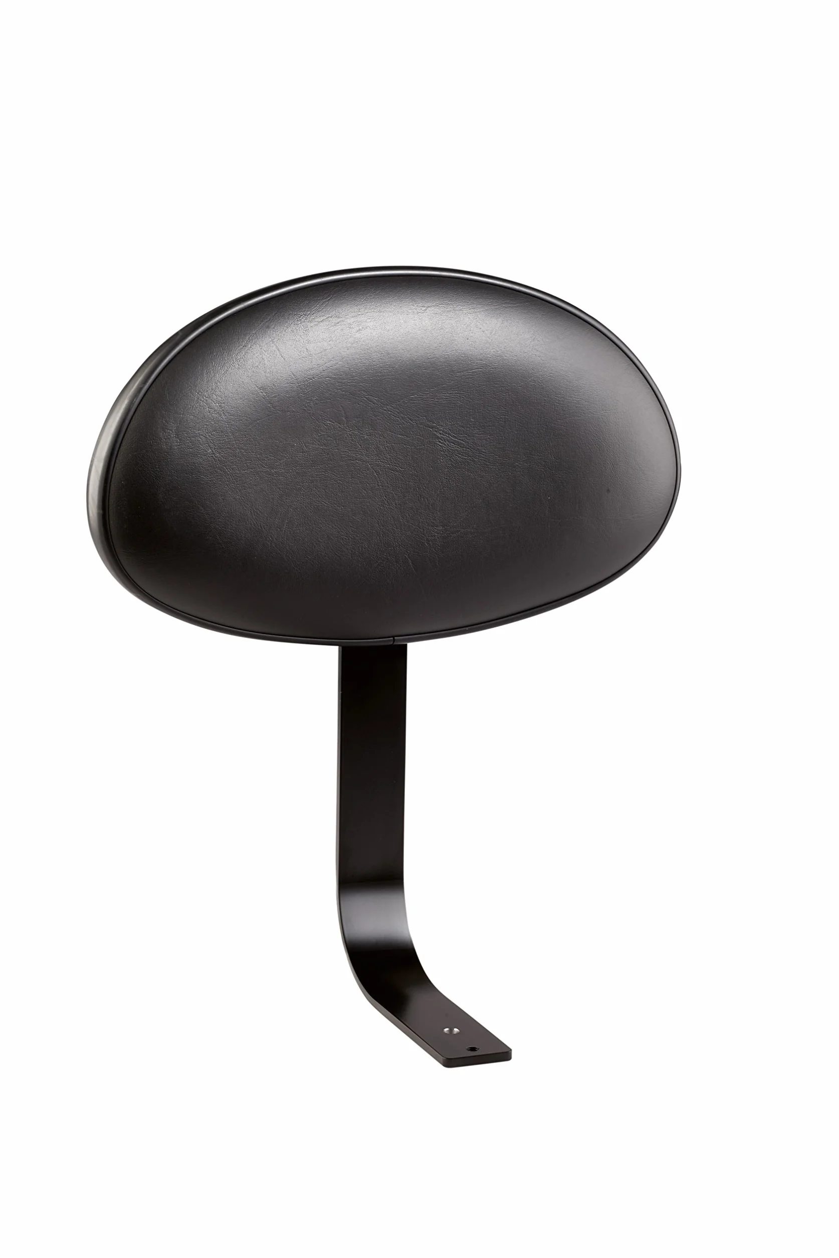 K&M 14032 Rückenlehne für Drummersitze und Stehhilfen - Schwarz, Stahl, Kunstleder - ovale Lehne für Musiker