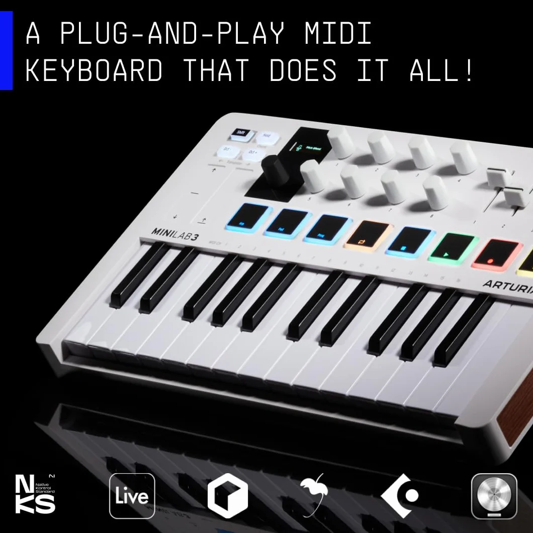 Arturia MiniLab 3 Rose Quartz - Midi Keyboard