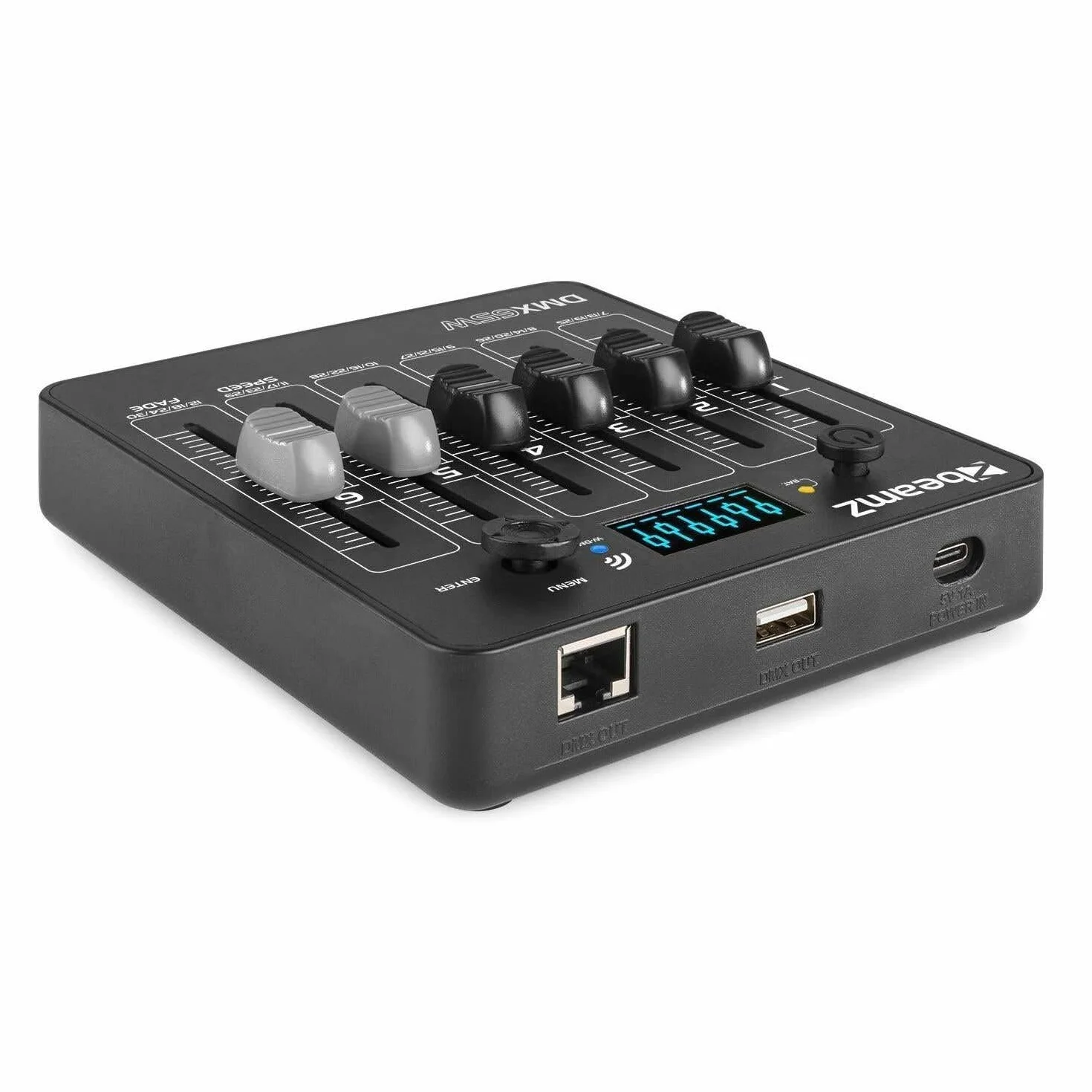BeamZ DMX65W - Akkubetriebener 30-Kanal Funk DMX Controller - Wireless DMX Konsole - Lichtmischpult drahtlos