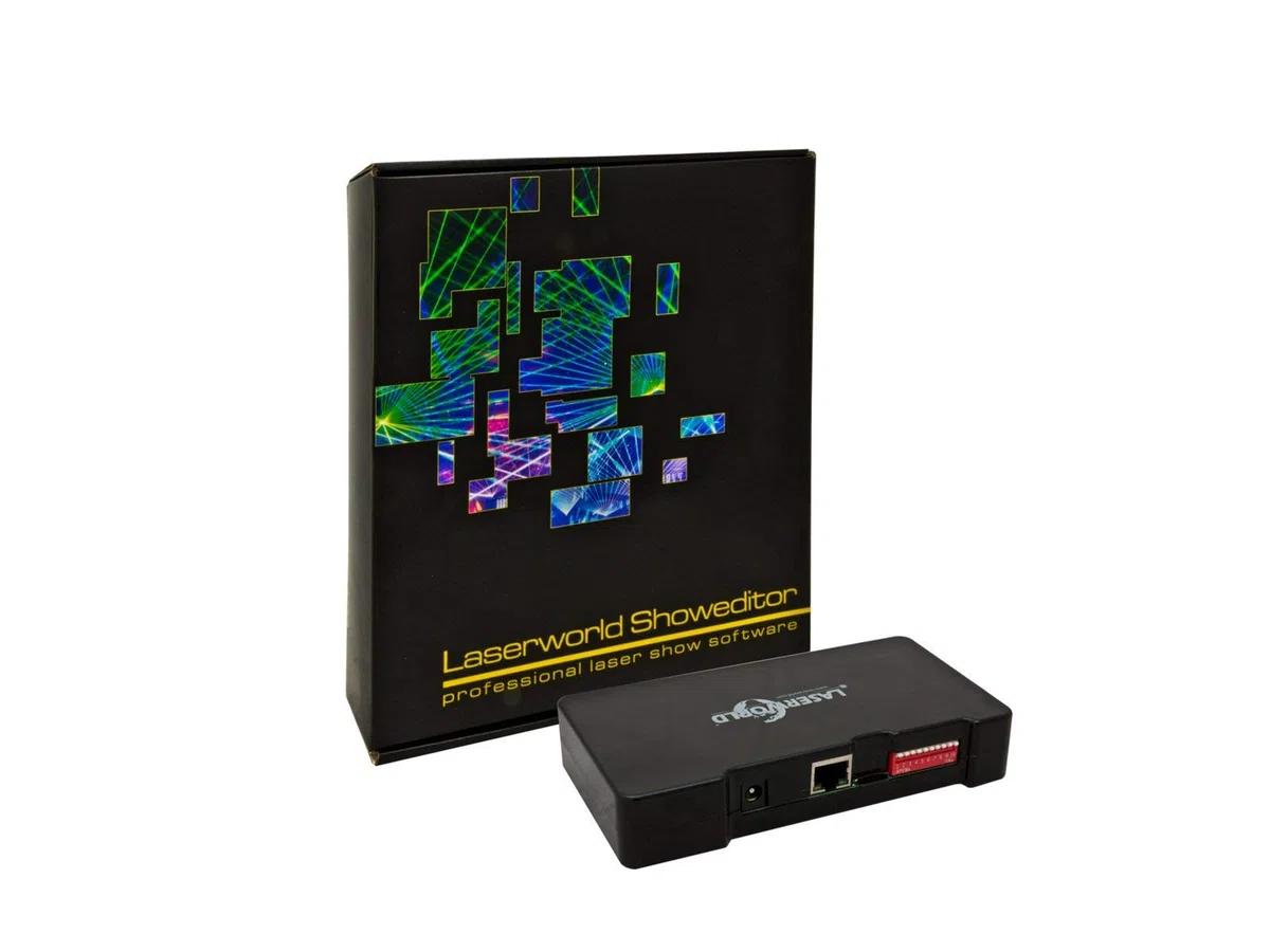 Laserworld ShowNET ILDA/DMX Netzwerk-Interface inkl. Showeditor Lasershow Software