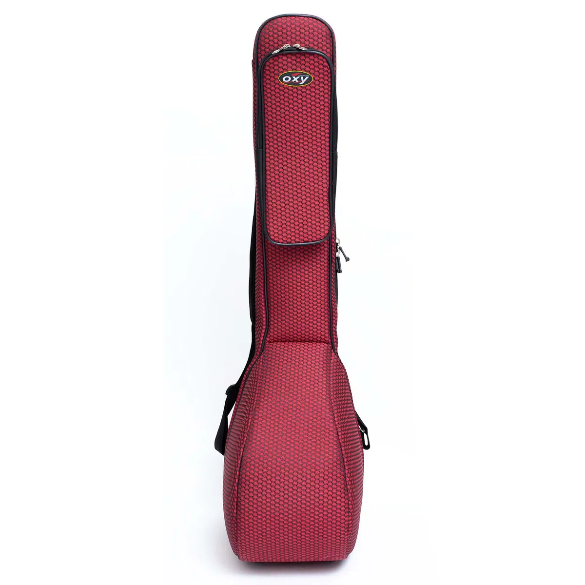 Saz Baglama-Tasche OXY gepolsterte Gigbag, sichere und starre Hülle, starker Reißverschluss, Rot