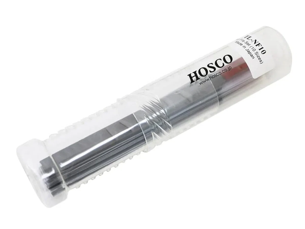 Hosco H-NF10 Japan Sattelfeilen Satz bestehend aus 10 dünnen Feilen
