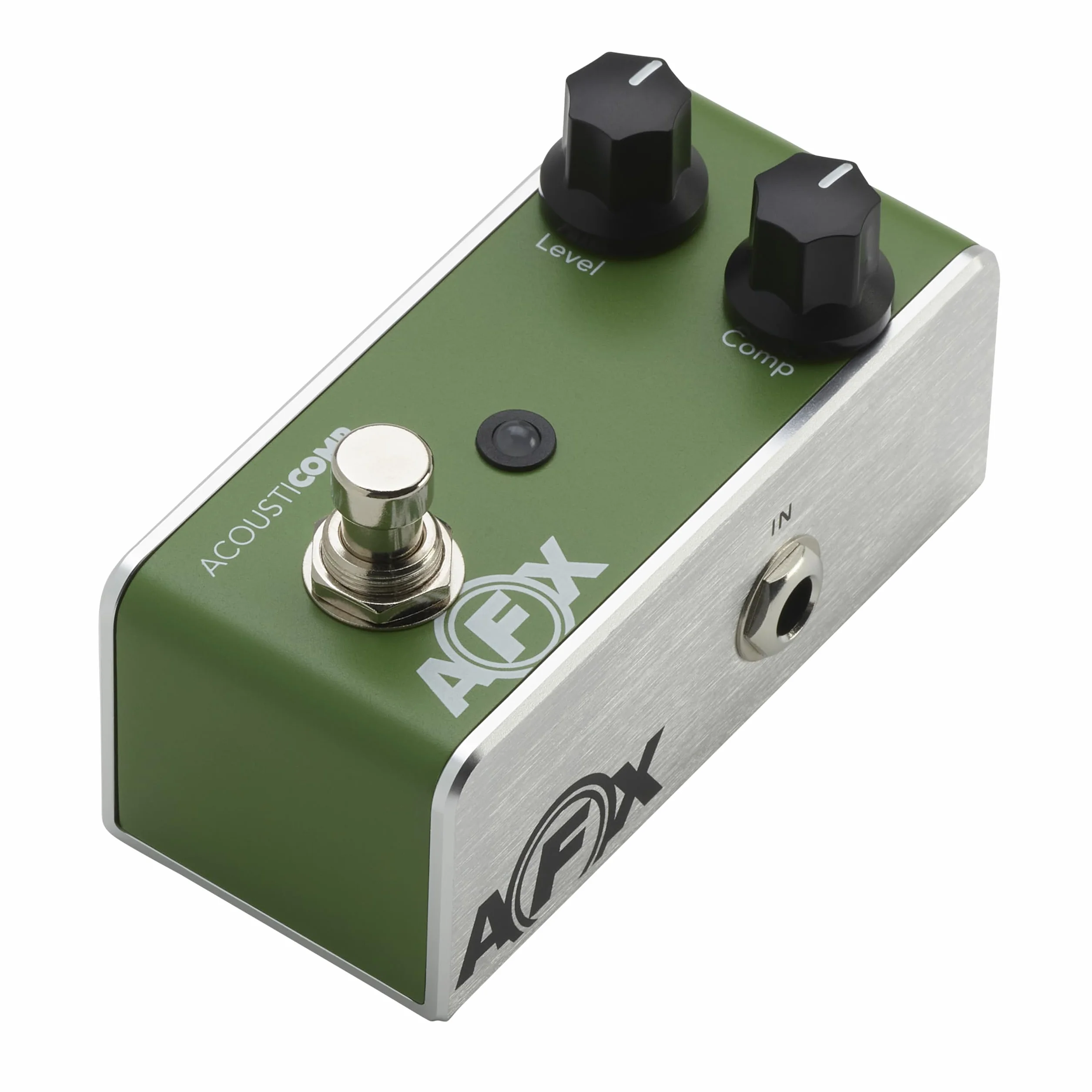 FISHMAN AFX AcoustiComp Pedal, Mini Compressor, grün