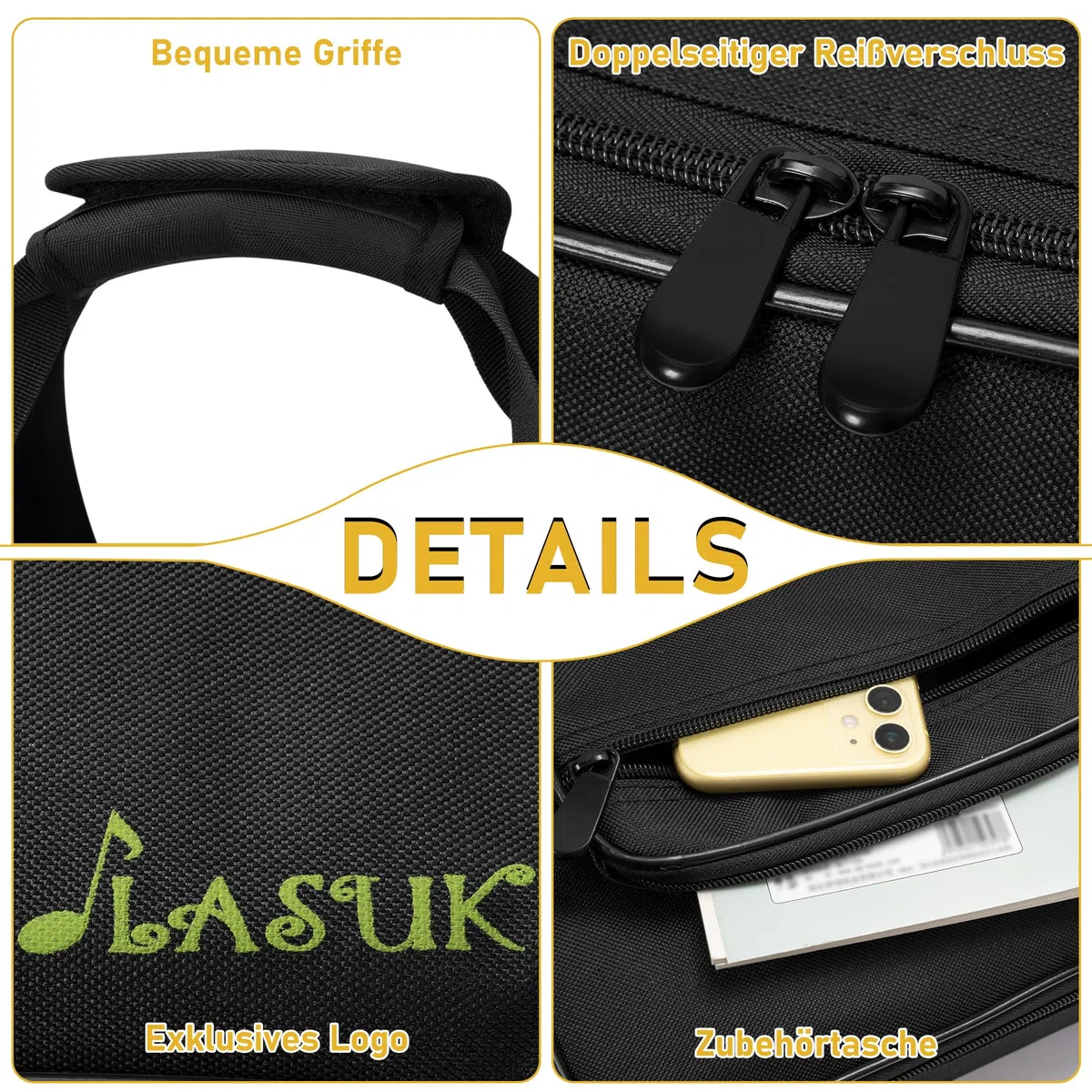 88 Key Keyboard Tasche, Robuste 600D Oxford Keyboardtasche mit 10 mm Polsterung, Griffen und Schultergurten für Digitales E-Piano (146x45.7x20.3CM)