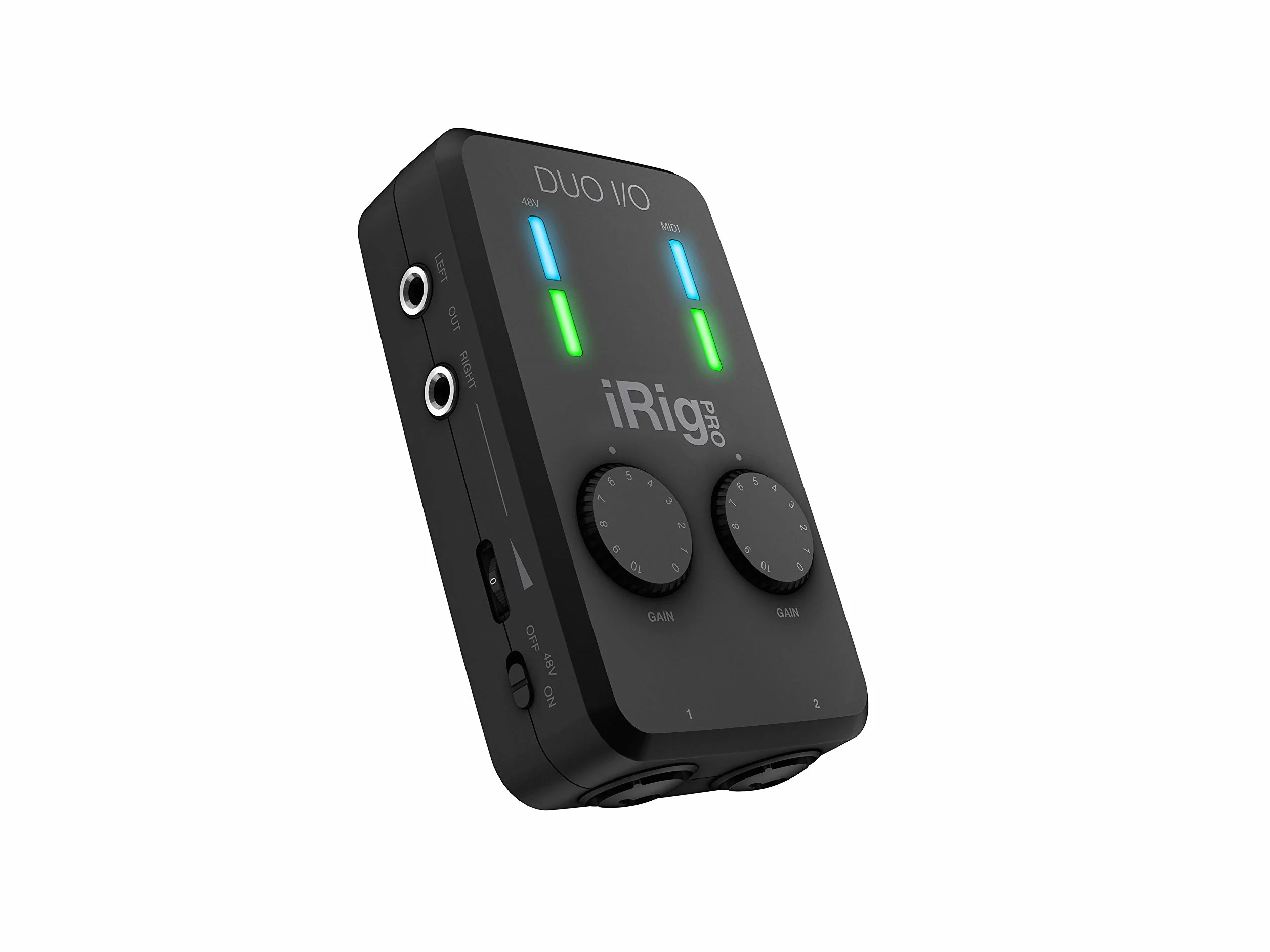 IK MUltimedia iRig Pro Duo I/O - Universelles Zweikanal-Audio-/MIDI-Interface für iPhone, iPad, Android und MAC/PC