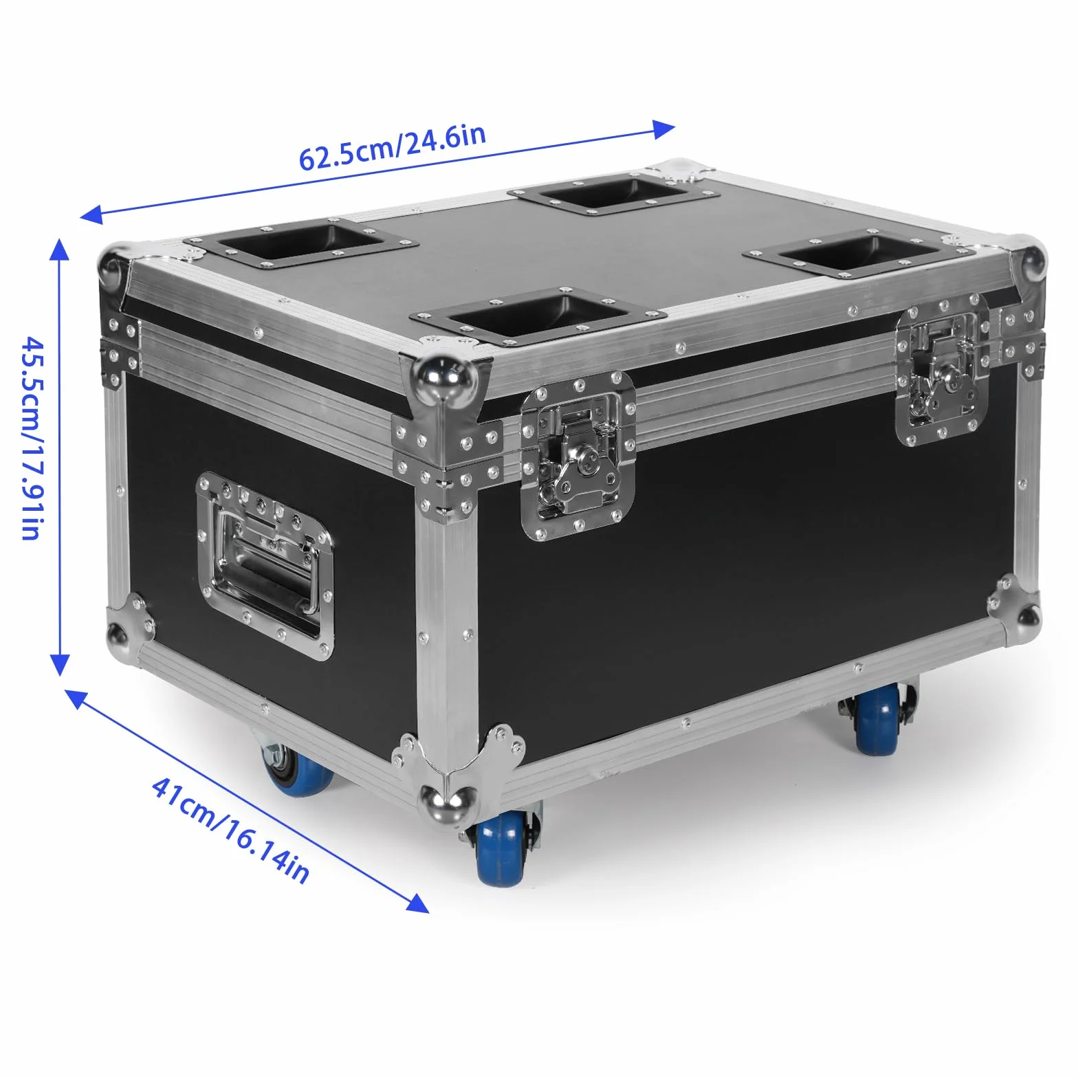 200W Par LED Scheinwerfer mit Flightcase, RGBW UV Schwarzlicht Strahler, 18 LED Bühnenlicht Partylicht DMX512 für Party, Bar, Weihnachten, Halloween, Hochzeit (5 Stücke)