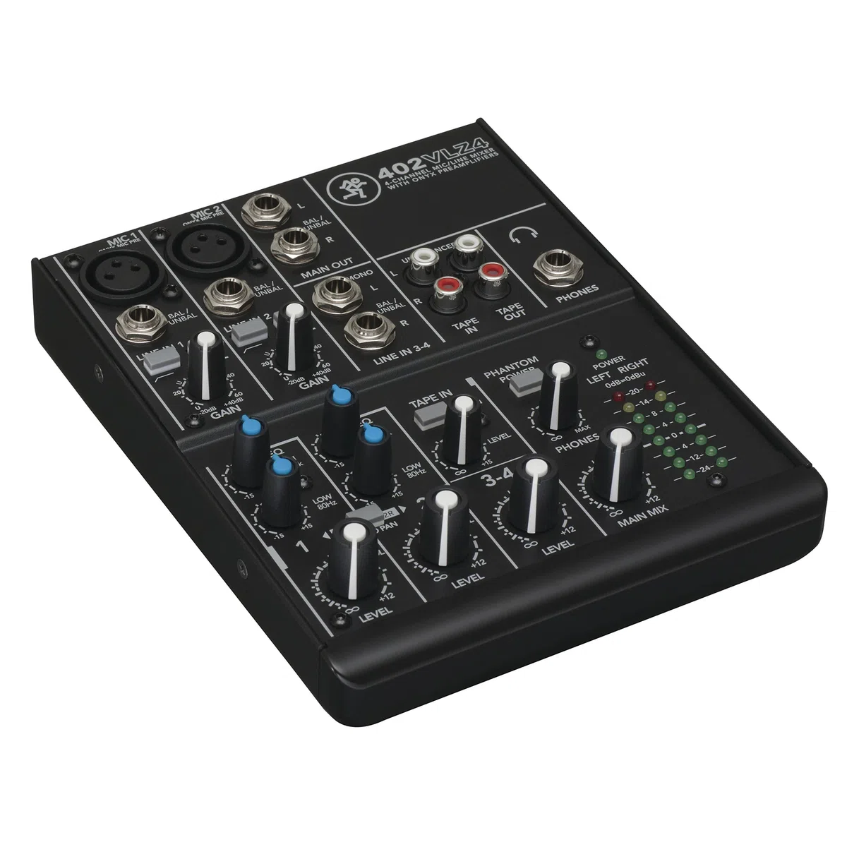 Mackie 402VLZ4 analoges 4-Kanal-Kompaktmischpult mit legendären Onyx Mikrofonvorverstärkern