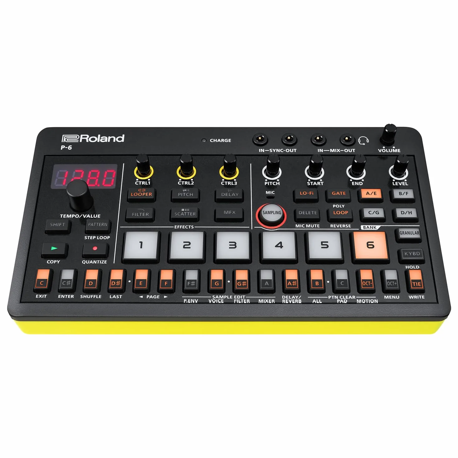 Roland Aira Compact P-6 Creative Sampler mit keepdrum Kopfhörer