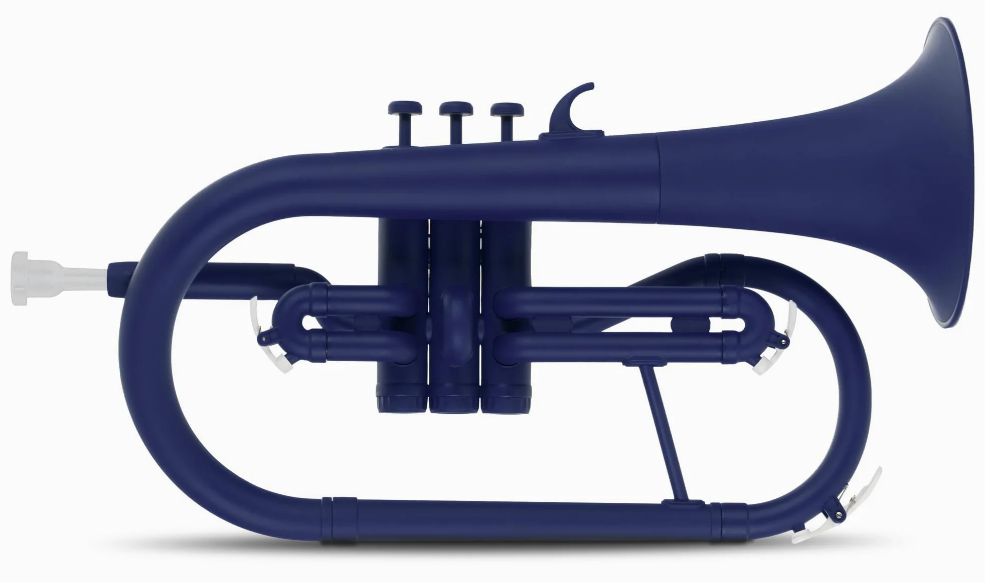 Classic Cantabile MardiBrass ABS Kunststoff Flügelhorn - Perinet-Ventile - 600g leicht - Bohrung: 11,5 mm - inkl. Mundstück und Gigbag - matt-blau