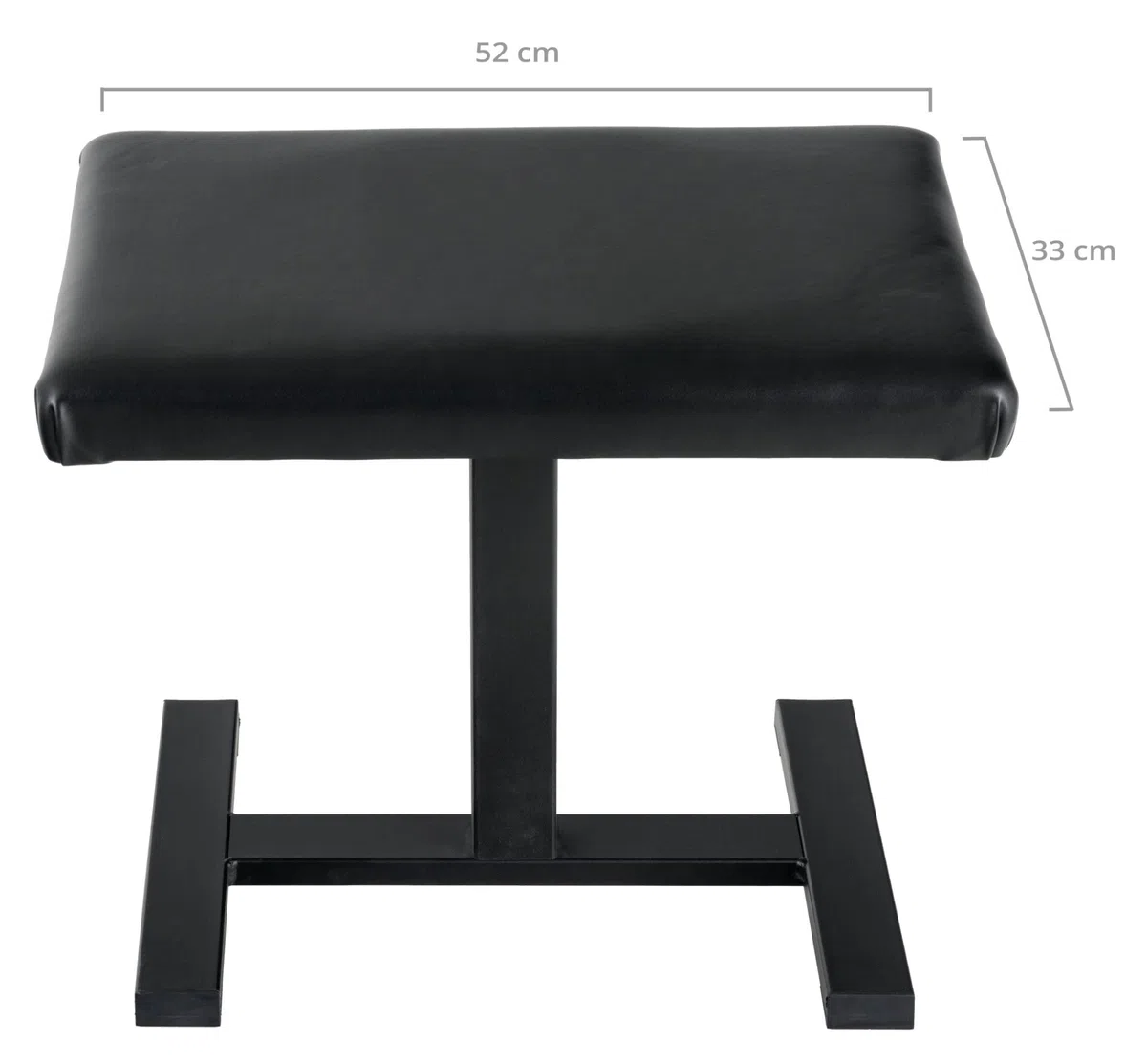 Classic Cantabile Pianobank “Easy” - Hydraulische Pianobank - Sitzhöhe mittels Öldruckfeder von 43 bis 59 cm verstellbar - Sitzbezug aus Kunstleder - Sitzfläche: 52 x 33 cm - Schwarz