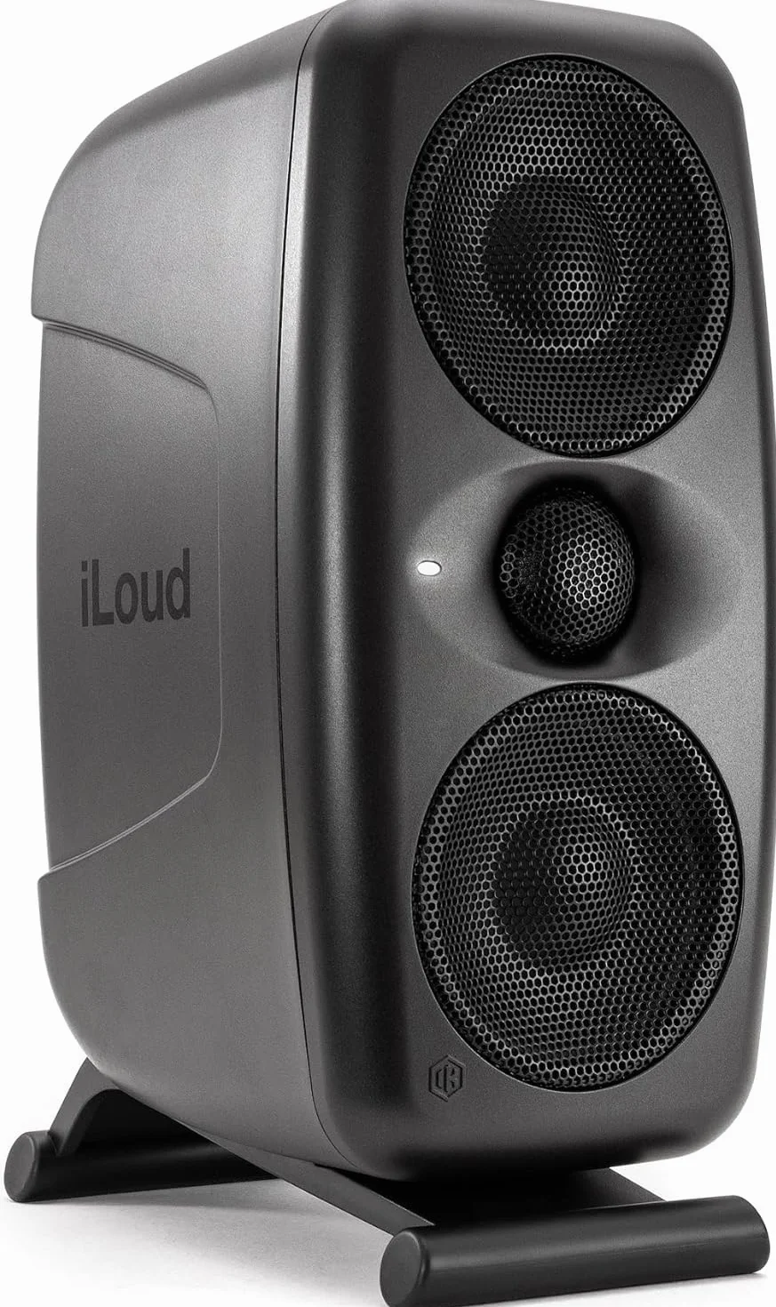 IK Multimedia iLoud MTM MKII - Pair of new generation compact hi-end studio monitors with built-in ARC room correction, speaker emulation, 100W power. Includes ARC calibration microphone. Black.