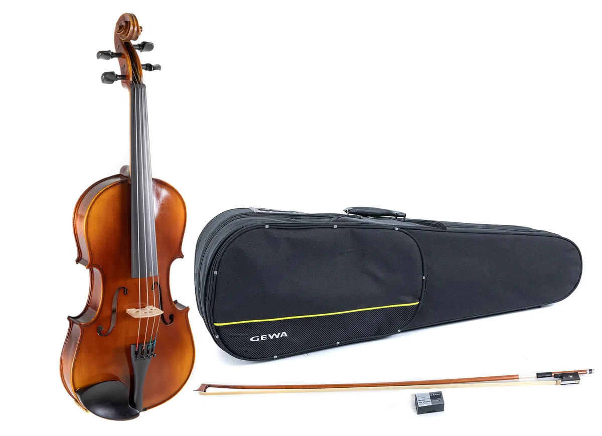 GEWA Violagarnitur Allegro VA1 – 35,5 cm (3/4 Viola) spielfertig, inkl. Formetui, Massaranduba Bogen, Thomastik Infeld AlphaYue Saiten