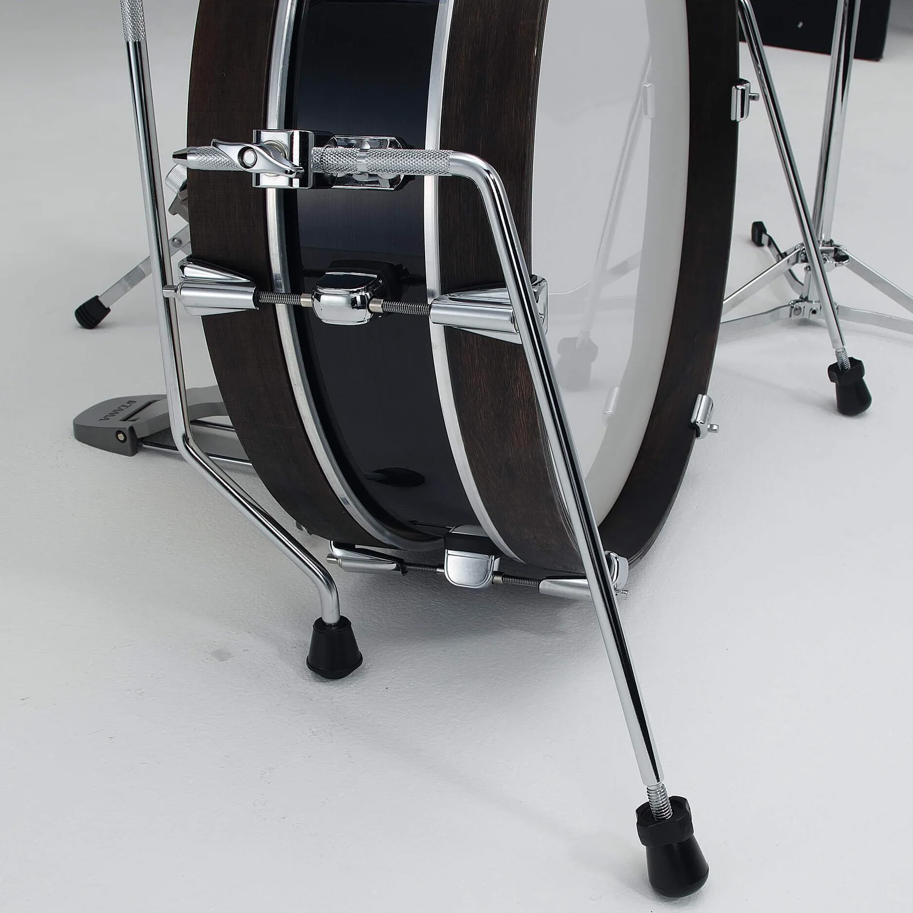 TAMA Club-Jam Pancake Bassdrum 18" x 4"- Hairline Black/Chrom HW, LJKB18H3-HBK