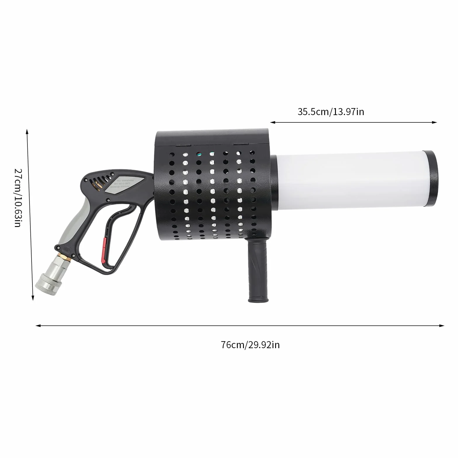220V Konfetti-Maschinen, Handgeführte Konfetti Maschine, 7 Farben CO ₂ Professionelle Konfetti Maschine, Nebel Farbe Papier Jet Maschine für Party Hochzeit Bühne Konzerte