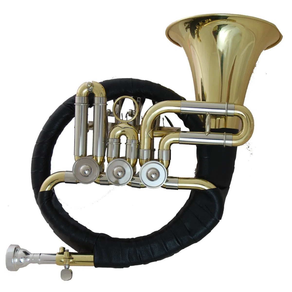 TJG-301 Ventil-Jagdhorn Fürst-Pless Ventilhorn Fürst-Pless-Horn in B Jagdhorn Posthorn (3 Drehventile)