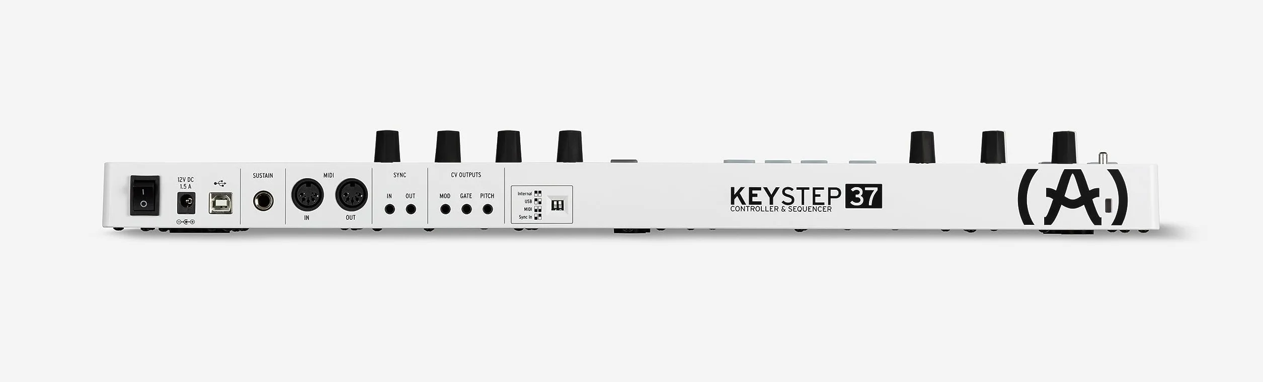 Arturia - Keystep 37- Kreativer MIDI-Controller, Sequenzer, Arpeggiator und Akkord-Generator -37-Noten Slimkey-Keyboard, zuweisbare MIDI CC-Controller, Skalen-Modus, vielseitige Anschlussmöglichkeiten