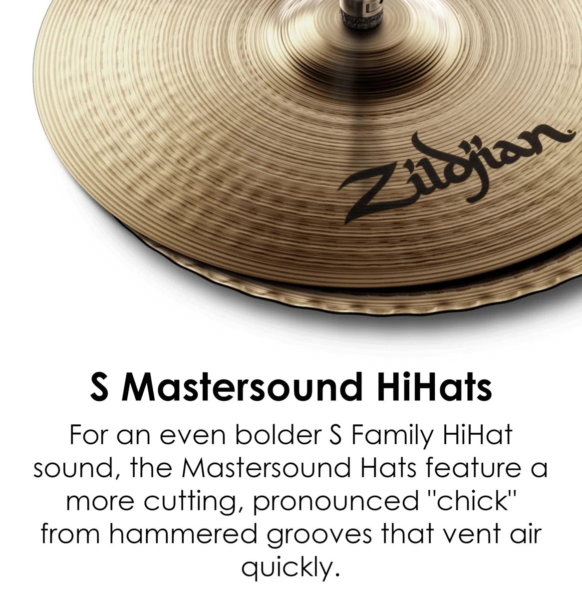 Zildjian S-Series Mastersound HiHat 14" Brilliant