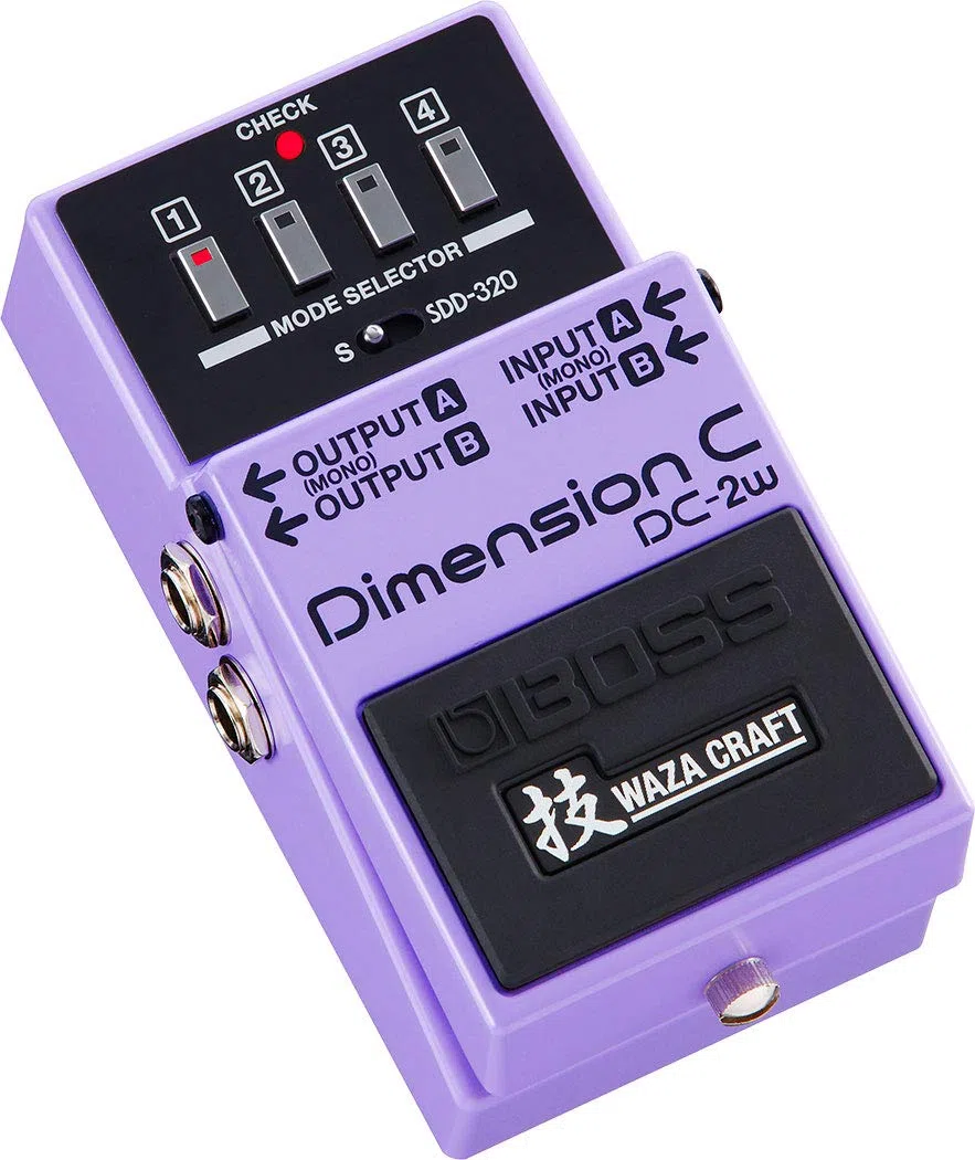 BOSS DC-2W WAZA Craft Dimension C Gitarrenpedal, Dimension-Erlebnis mit transparentem Sound