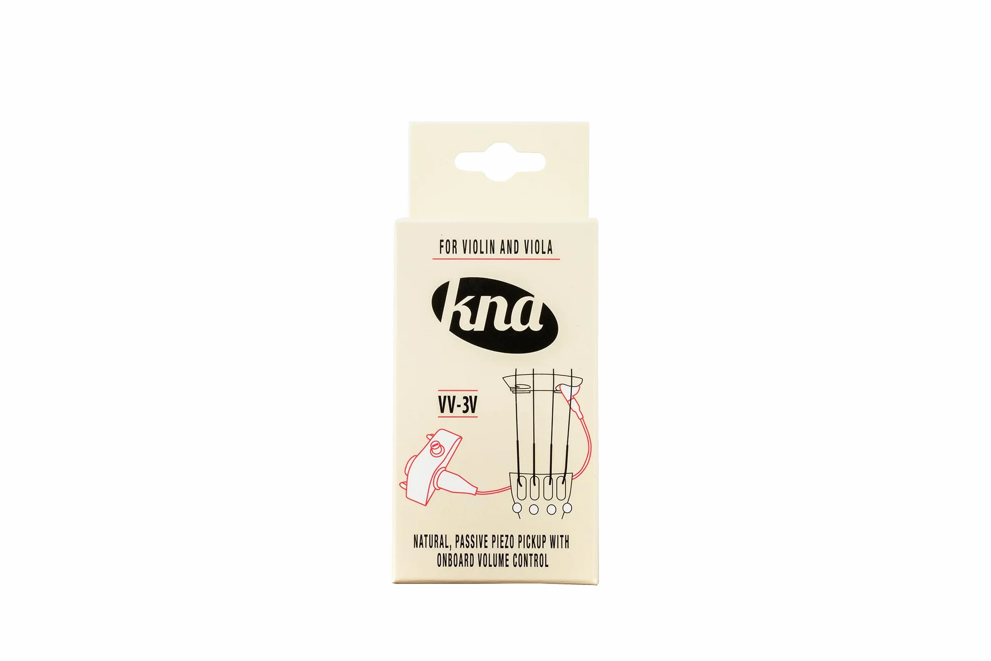 KNA VV-3V Portable Piezo Pickup for Violin and Viola – Lightweight, Easy-Install Sensor with Volume Control, Natural Acoustic Sound, No Instrument Modification, Handcrafted in Europe