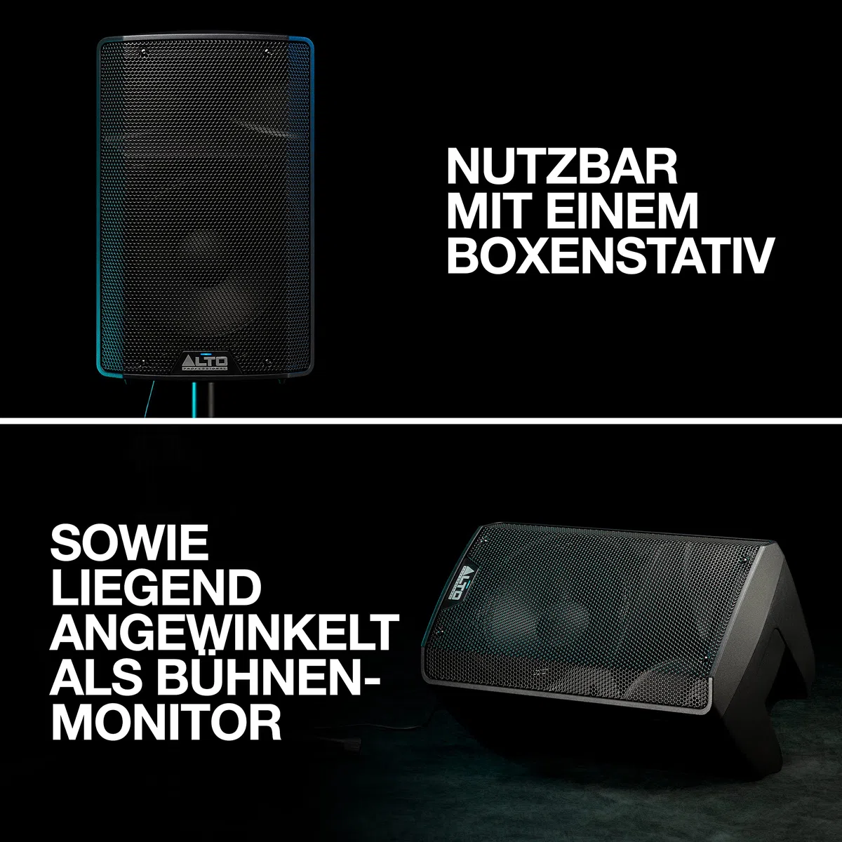 ALTO TX310-350W Aktiver PA-Lautsprecher mit 10" Tieftöner für Mobile DJs und Musiker, Kleine auftrittsorte, Feiern und Sport-Events