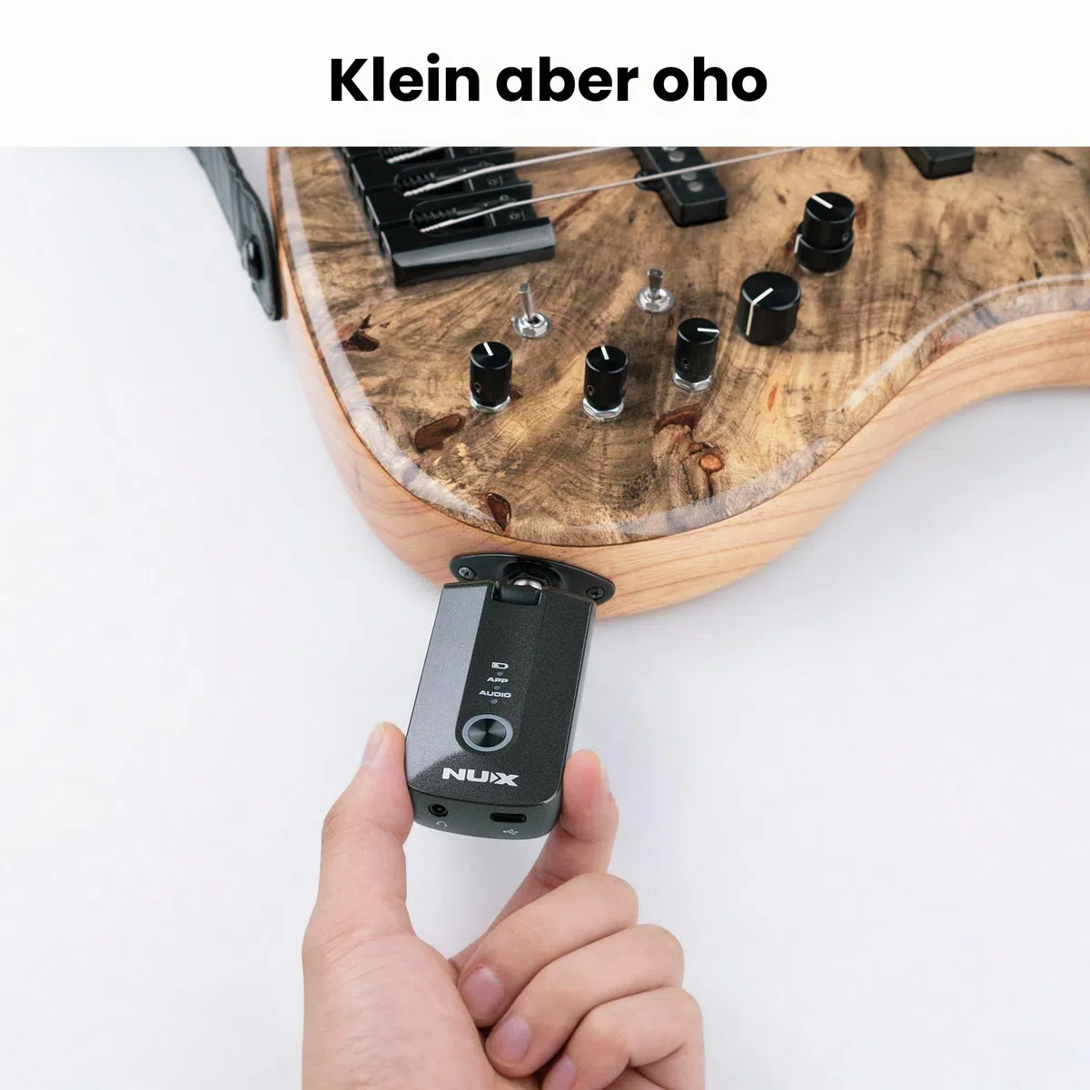 NUX MP-3 Mighty Plug Pro Gitarren-Kopfhörerverstärker mit Effekten und IR/Amp-Modellen