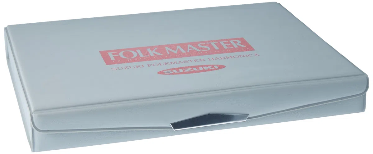 Suzuki 1072S Folkmaster Mundharmonika, silberfarben, 12-teiliges Set