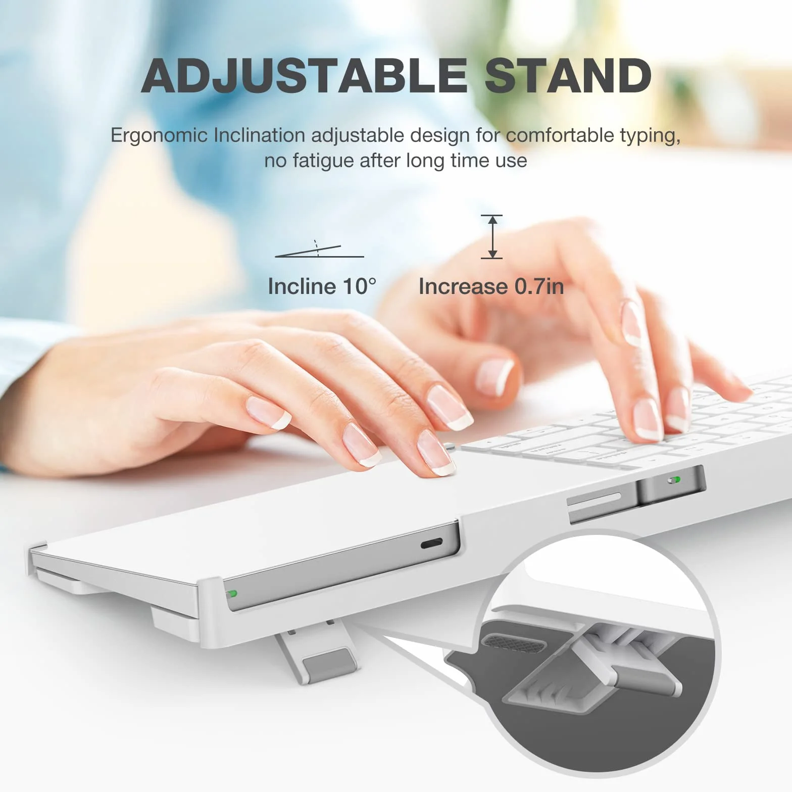Ständer, kompatibel mit Apple Magic Wireless Keyboard und Apple Magic Trackpad (Keyboard und Trackpad sind Nicht im Lieferumfang enthalten)
