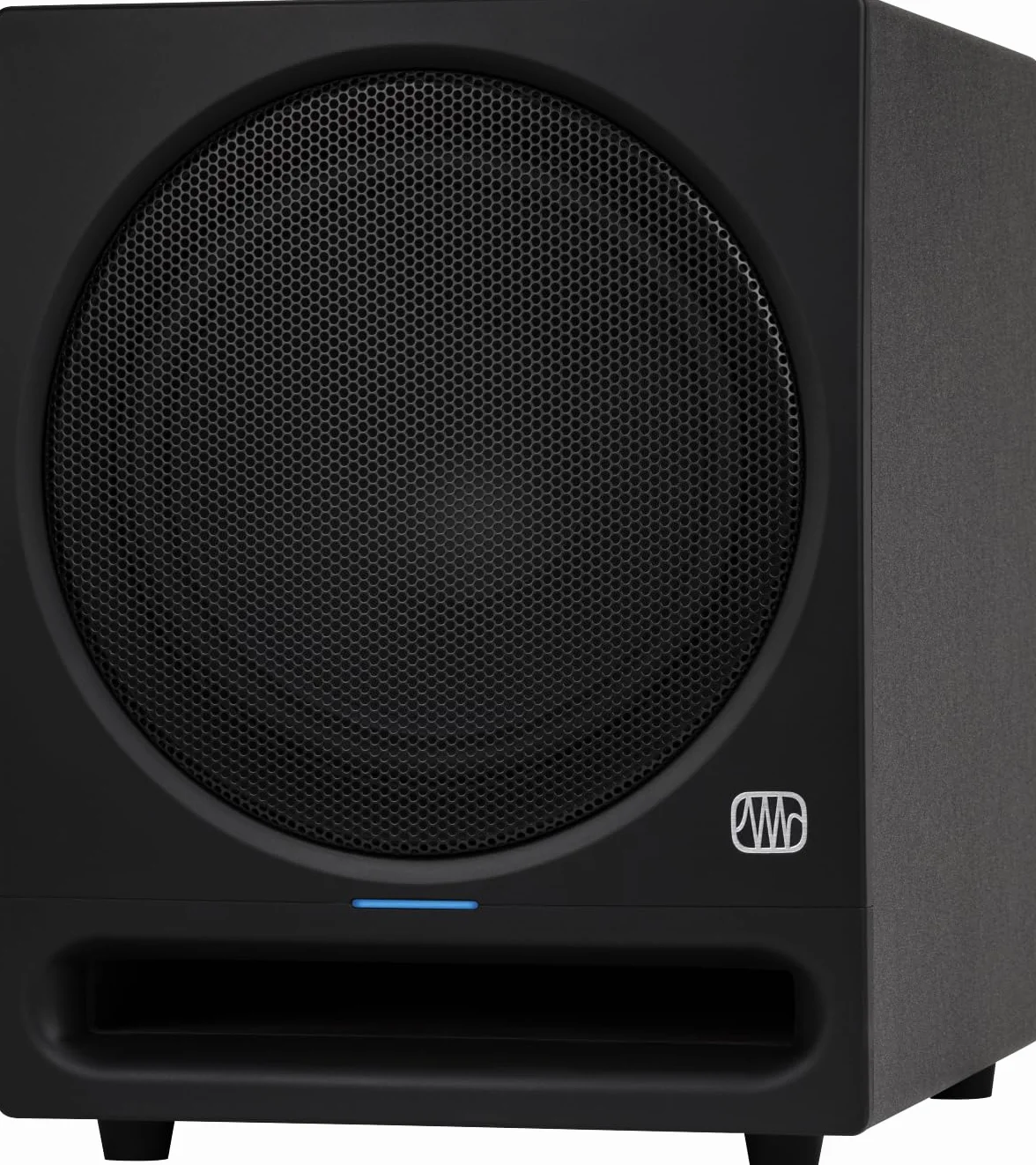 PreSonus Eris Pro Sub 10 – 10-Zoll-Aktiv-Studio-Subwoofer mit Frontabstrahlung, inklusive Fußschalter