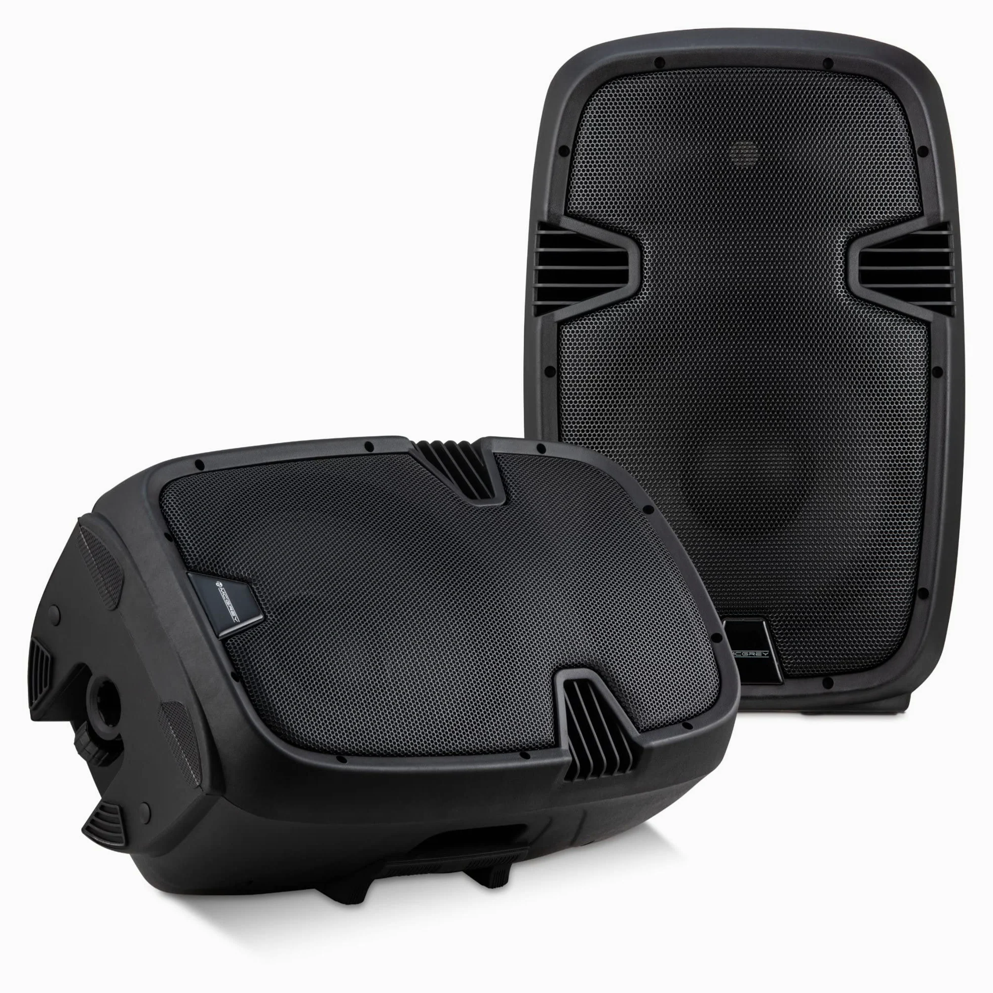 McGrey P212 MP Passiv-Lautsprecher Paar - Belastbarkeit: 120 W RMS / 600 W Peak - Widerstand: 8 Ohm - 2-Wege-System mit 12" Woofer und 1" Hochtöner - Schalldruckpegel (SPL): max. 96 dB - Schwarz