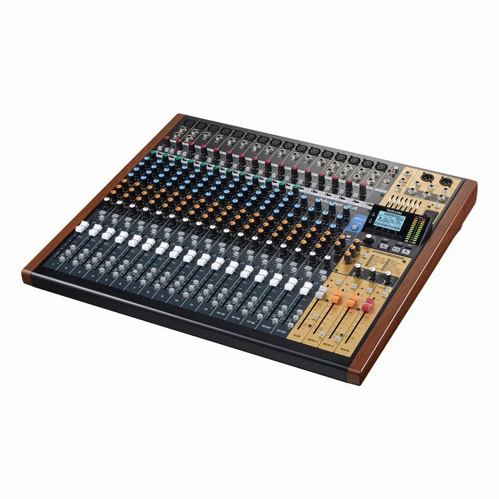 Tascam Modell 24 22-Kanal-Eingang, analoger Mixer mit 24 Spuren, Multi-Track-Recorder, Audio-Schnittstelle