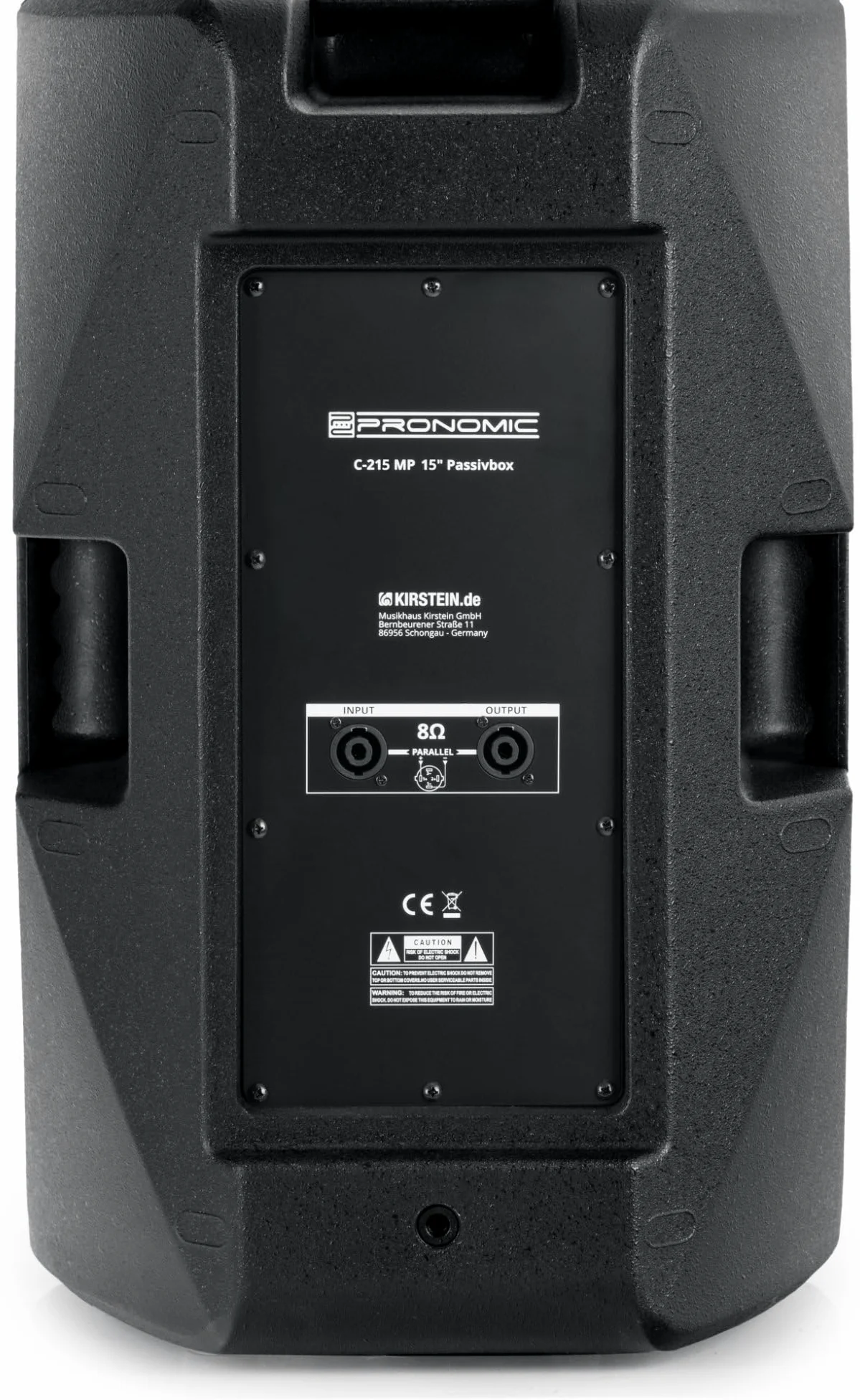 Pronomic C-215 MP 15" Passivbox - 2-Wege Box - Belastbarkeit: 350 Watt (RMS), 1400 Watt (Peak) - 15" Woofer + 1,35" Kompressions-Treiber - Impedanz: 8 Ohm - Max. Schalldruckpegel: 127 dB - Schwarz