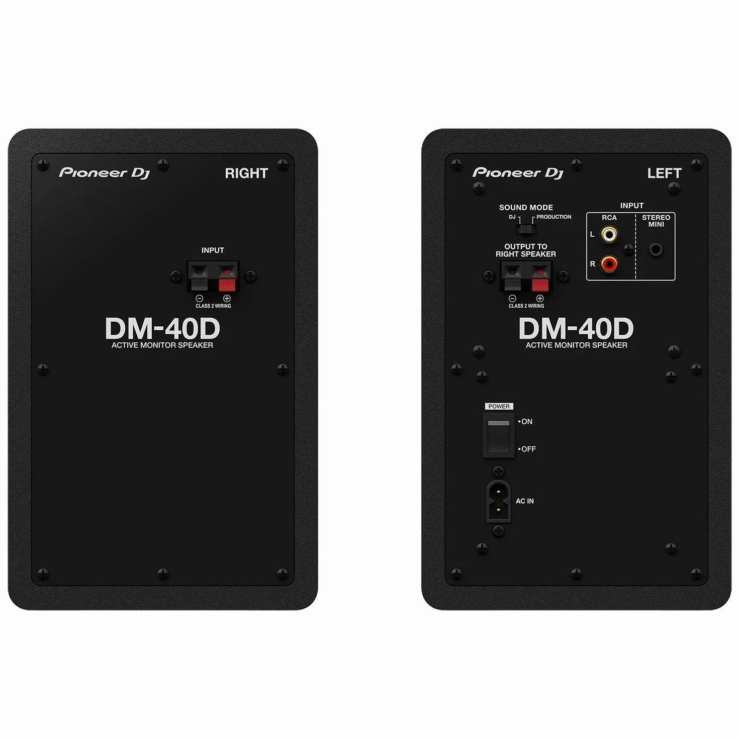 Pioneer DJ DM-40D 4 Zoll Desktop Aktiv Monitor Lautsprecher - Schwarz