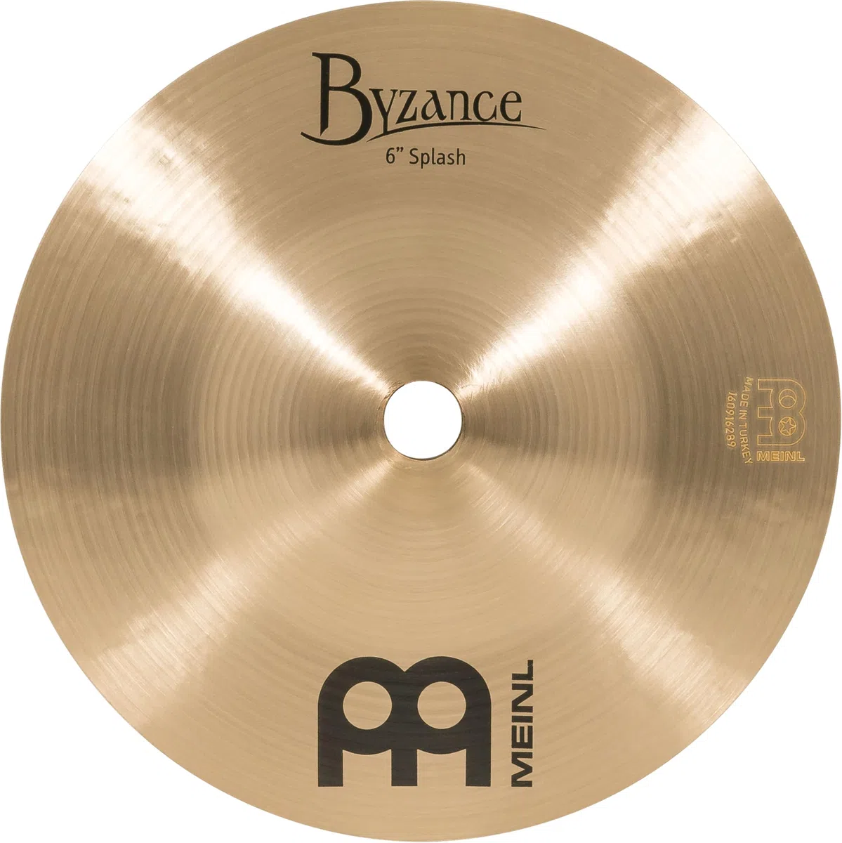 Meinl Cymbals Byzance Traditional Splash 6 Zoll (Video) Schlagzeug Becken (15,24cm) B20 Bronze, Traditionelles Finish (B6S)