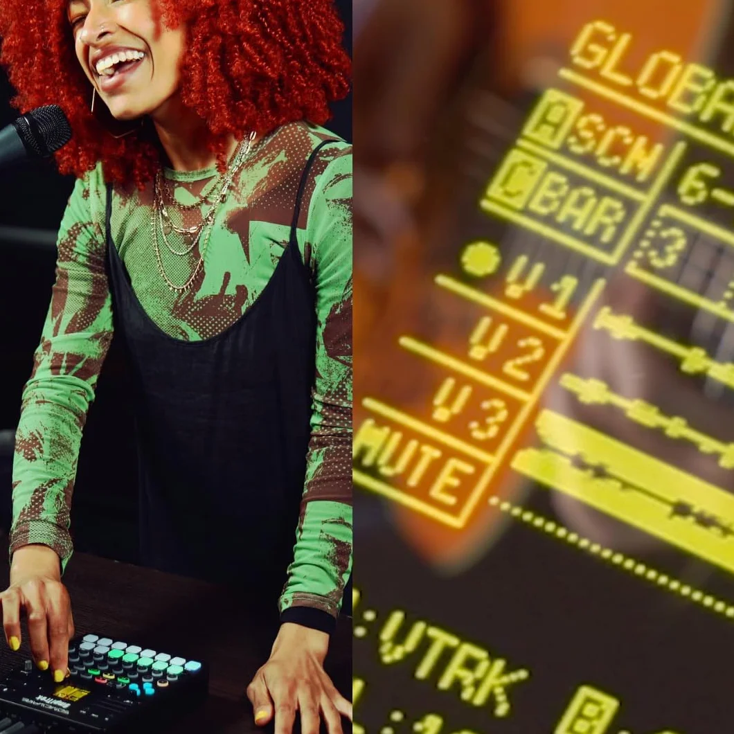 Sonicware SmplTrek [Sampler & Groovebox] 48kHz-16bit Sampler, 30 polyphone Stimmen, 10 Sequenzerspuren, 35 Effekte, 10 Kanalmixer, 15 anschlagdynamische Pads mit RGB LEDs