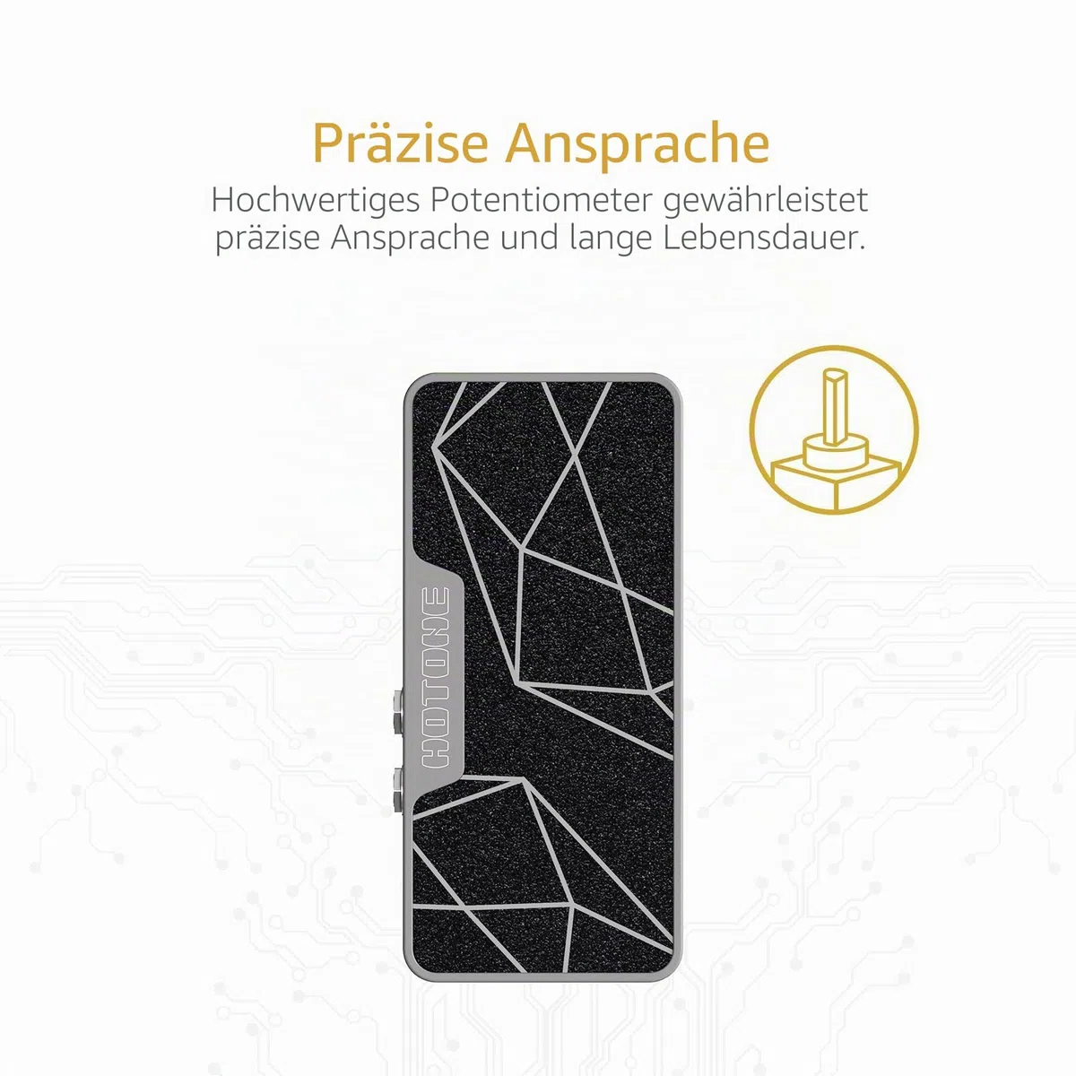 HOTONE Passive Volume Expression Fußschalter 2 in 1 Gitarreneffekt Pedal EXP Ampero II Press