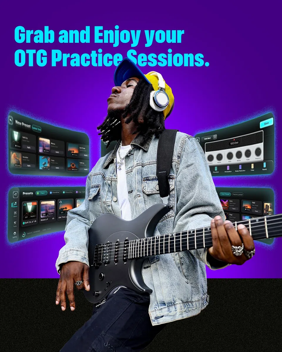 Enya Inspire 39" Smart E-Gitarre&verstellbarer Gitarrenständer