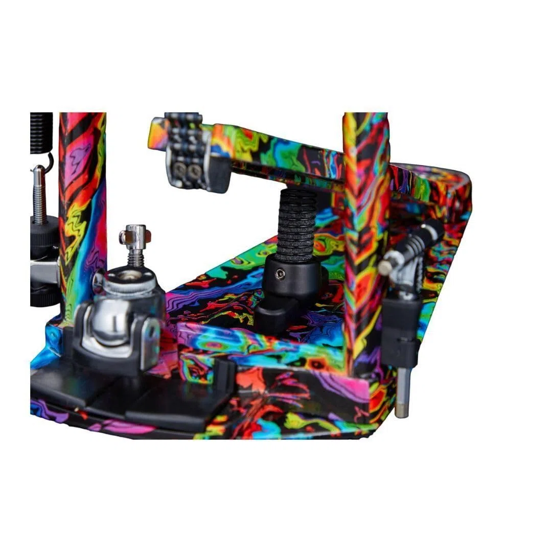 Tama HP900PWMPR Doppelpedal Iron Cobra Power Glide Psychedelic Rainbow - Doppelfußmaschine