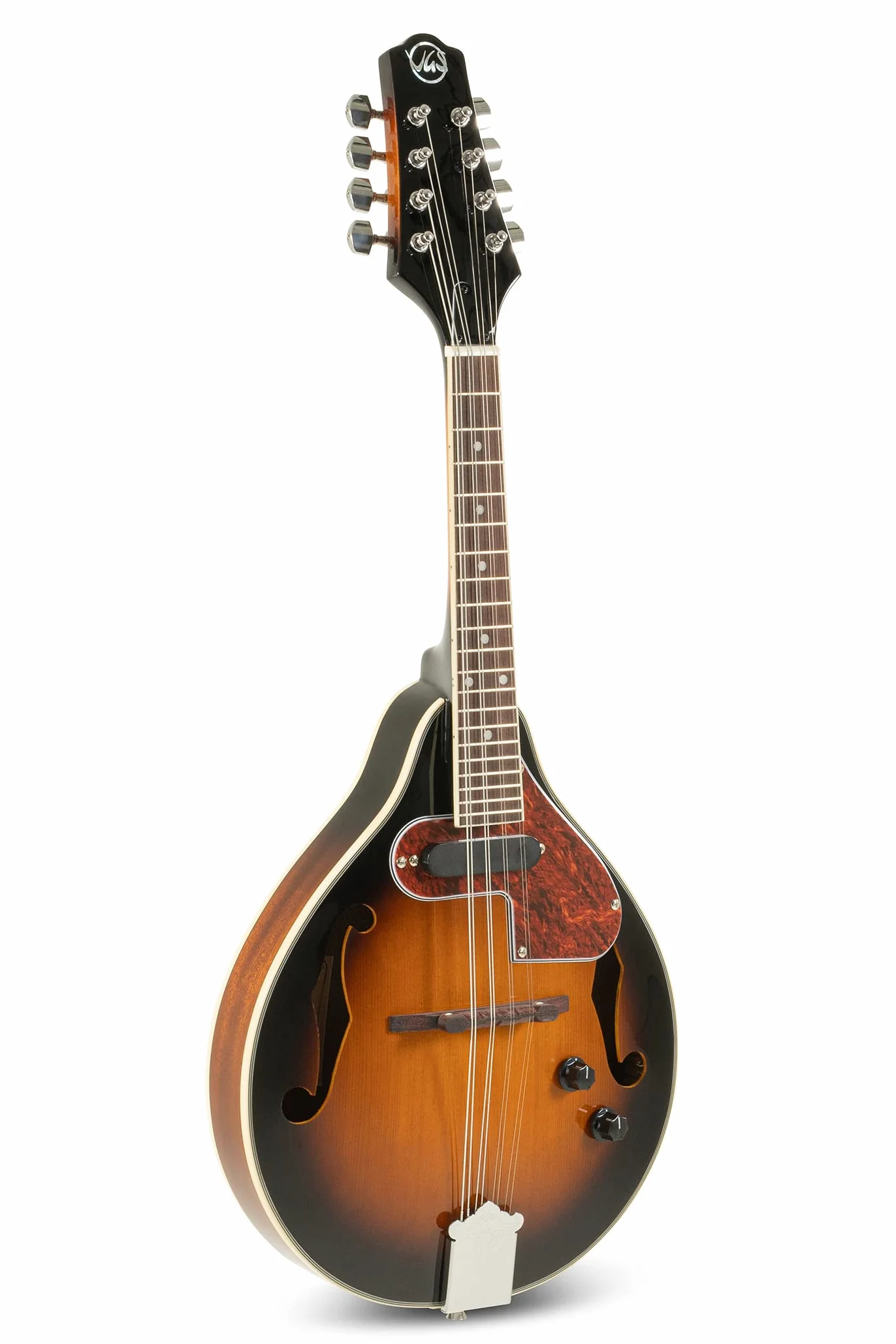 GEWA E-Akustik Mandoline A-1 Select - Fichtendecke - Boden/Zarge Mahagoni - Tonabnehmer mit Volumen- und Tonregler - Inkl. Premium Koffer - Vintage Sunburst Hochglanzlackierung