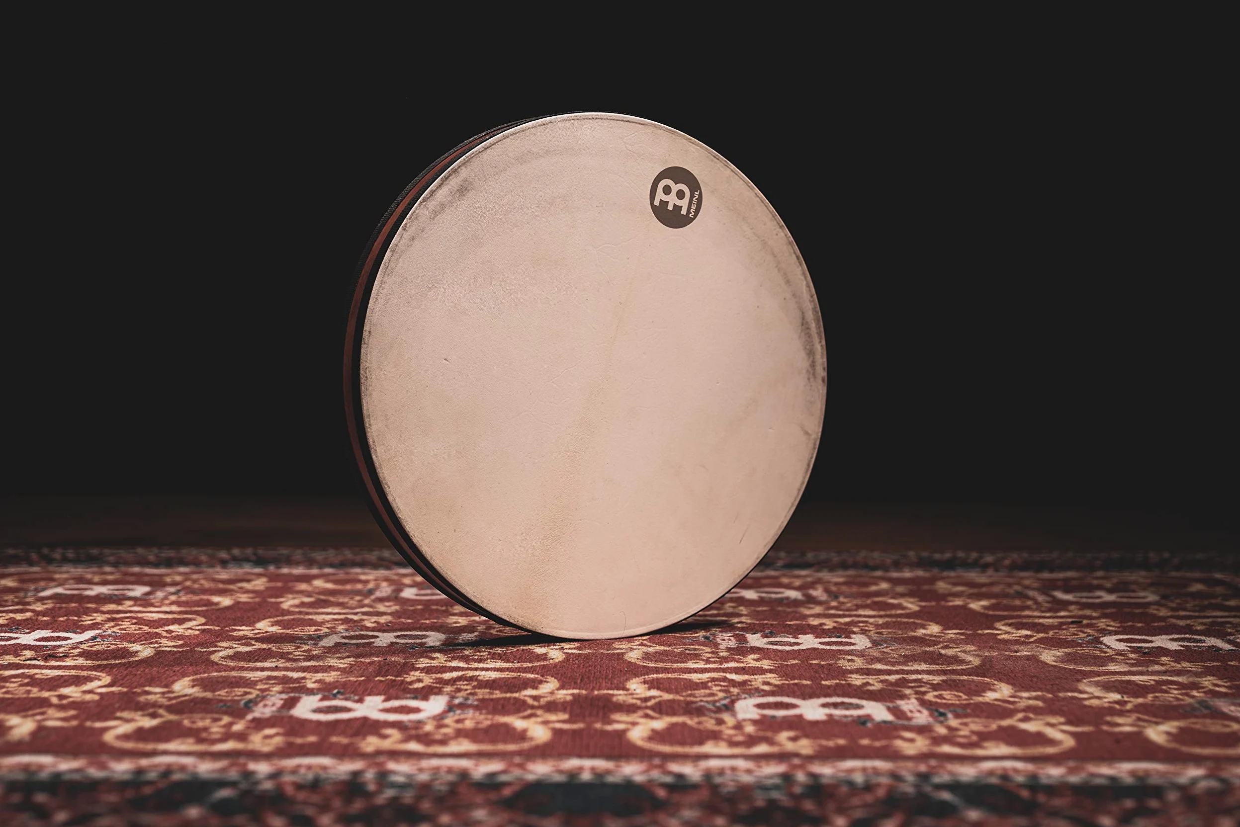 Meinl Percussion FD20SD Sea Drum, Frame Drum mit Kombination aus Ziegenfell und Kunststofffell, 50.8 cm (20 Zoll) Durchmesser, african brown