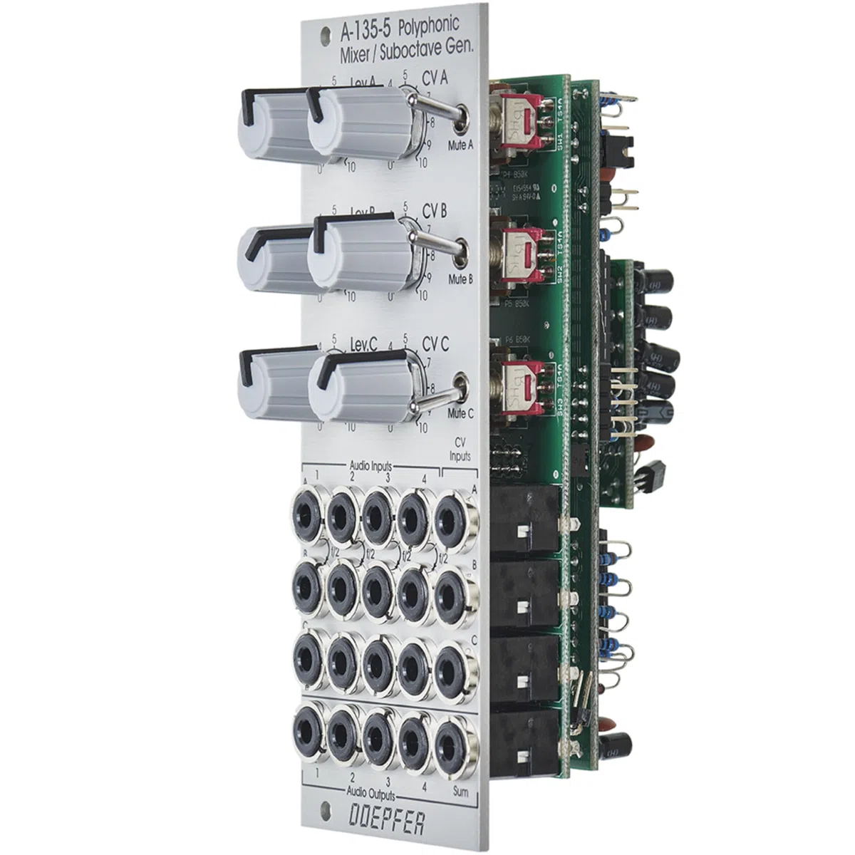 A-135-5 Polyphonic Mixer - VCA Modular Synthesizer