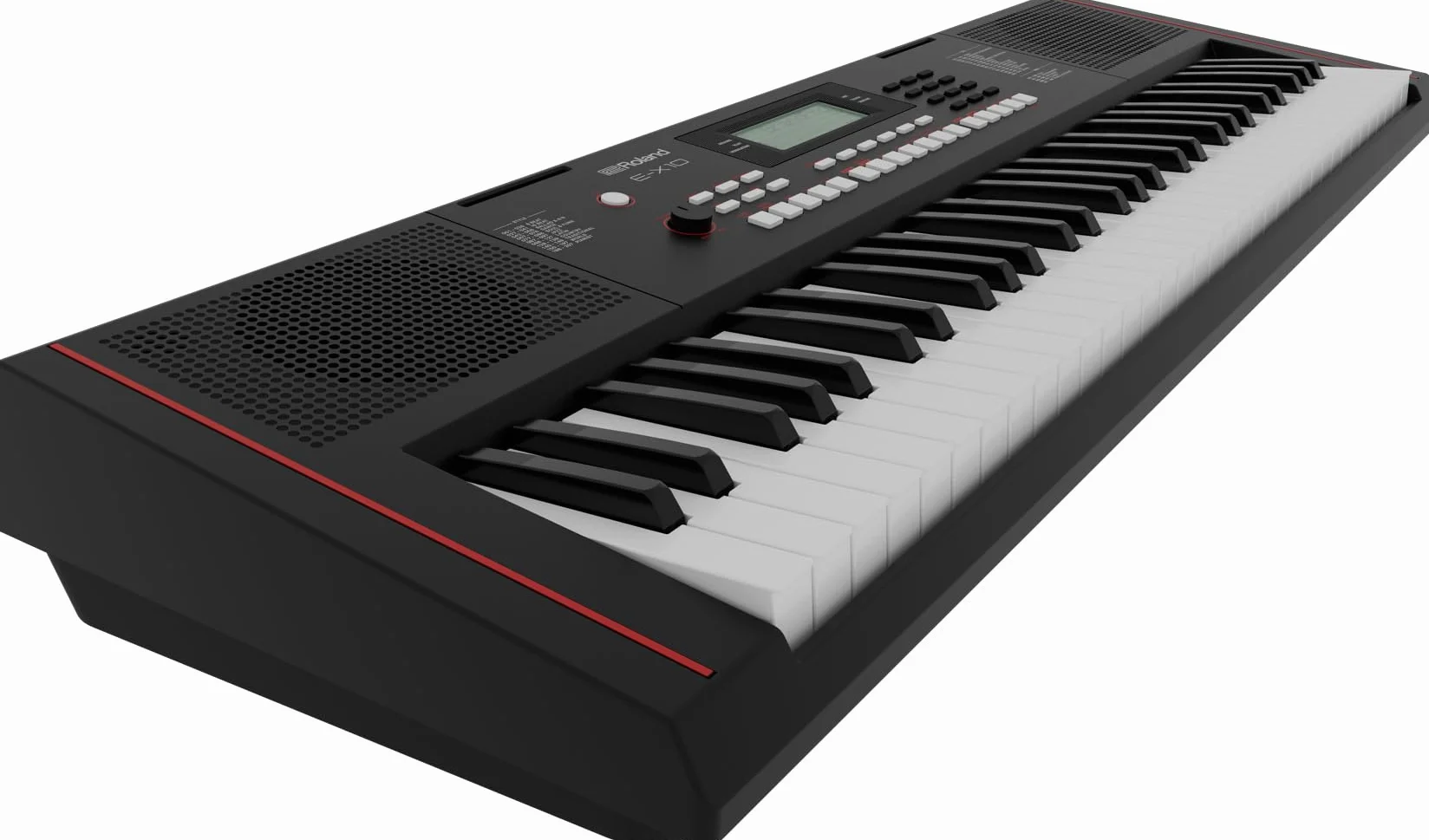 Roland E-X10 Keyboard | 61-Tasten Piano, perfekt für Einsteiger & Unterricht | 600+ Sounds | Stereo-Lautsprecher | 140 integrierte Songs | MIDI-Steuerung via USB | Mikrofon- & Aux-Eingang