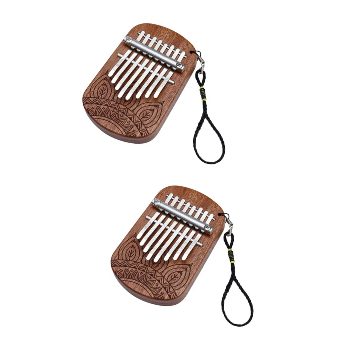 ibasenice Kalimba Daumenklavier aus Holz tragbares Musikinstrument für Anfänger