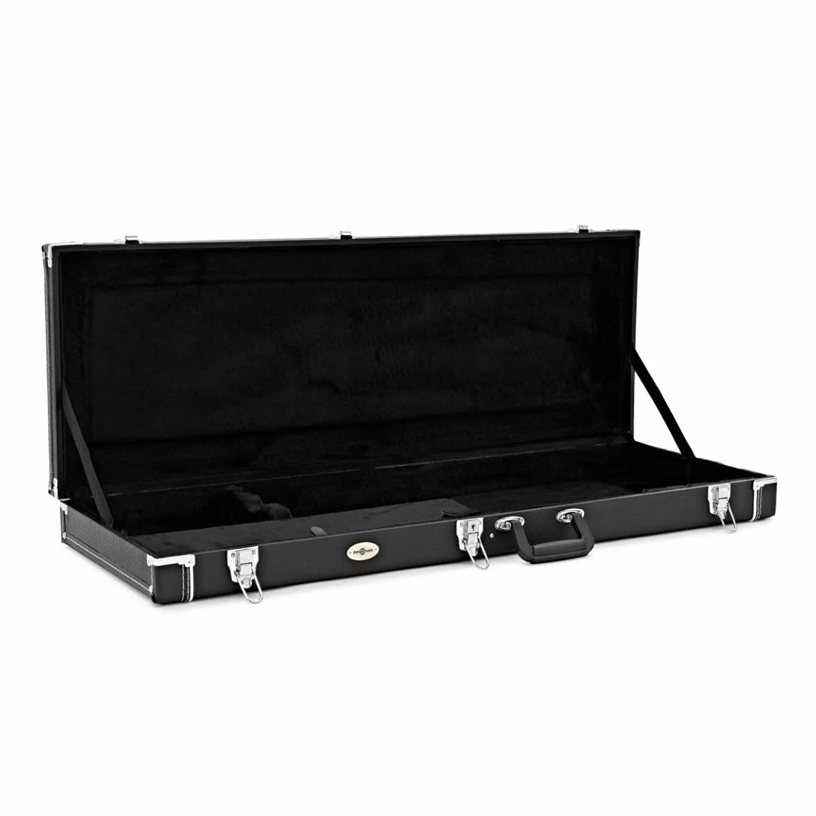 Gear4Music Gitarren Hartschalen Koffer für E-Gitarren - Abschließbar mit Plüschauskleidung